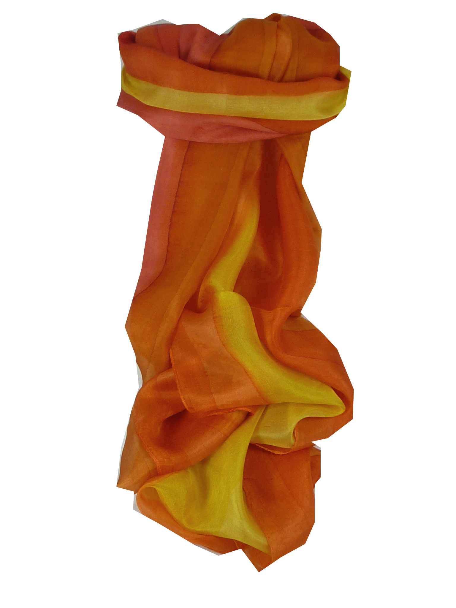 Sciarpa Lunga di Seta di Gelso Traditional Rainbow Komu da Pashmina & Silk