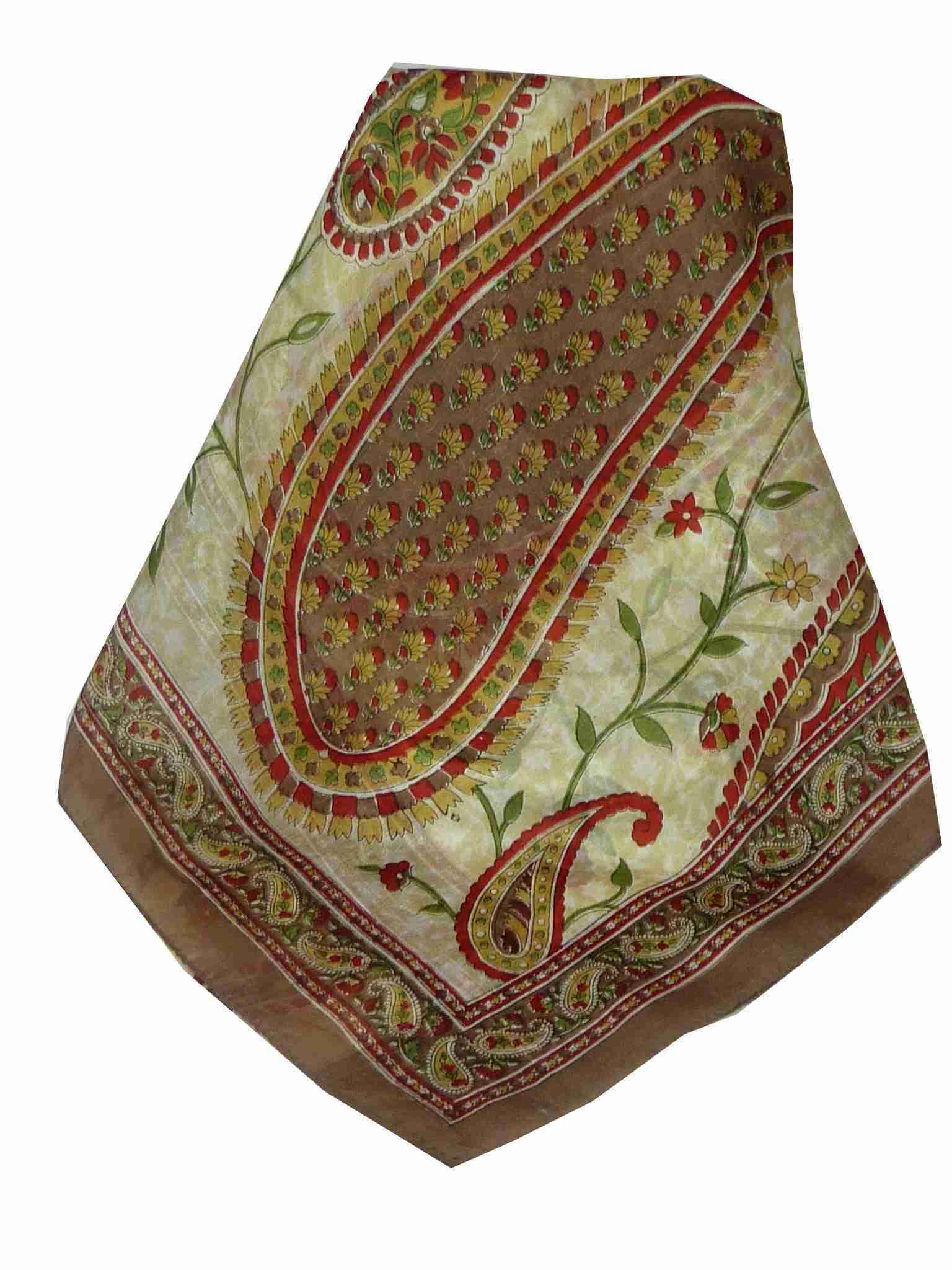 Tradizionale Sciarpa Longa di Seta Sonja Caramel di Pashmina & Silk