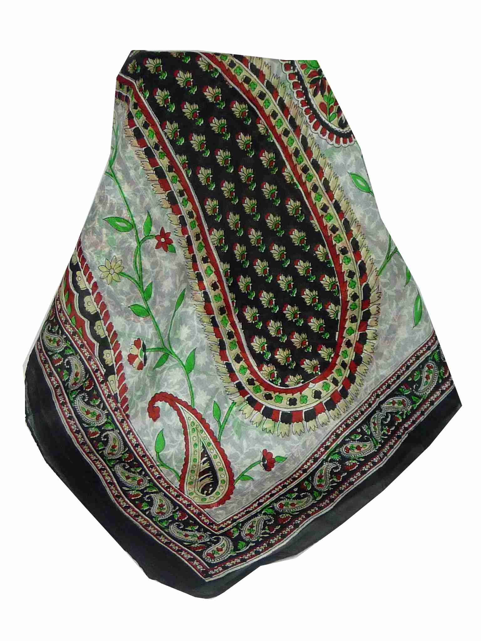 Tradizionale Sciarpa Longa di Seta Sonja Black di Pashmina & Silk