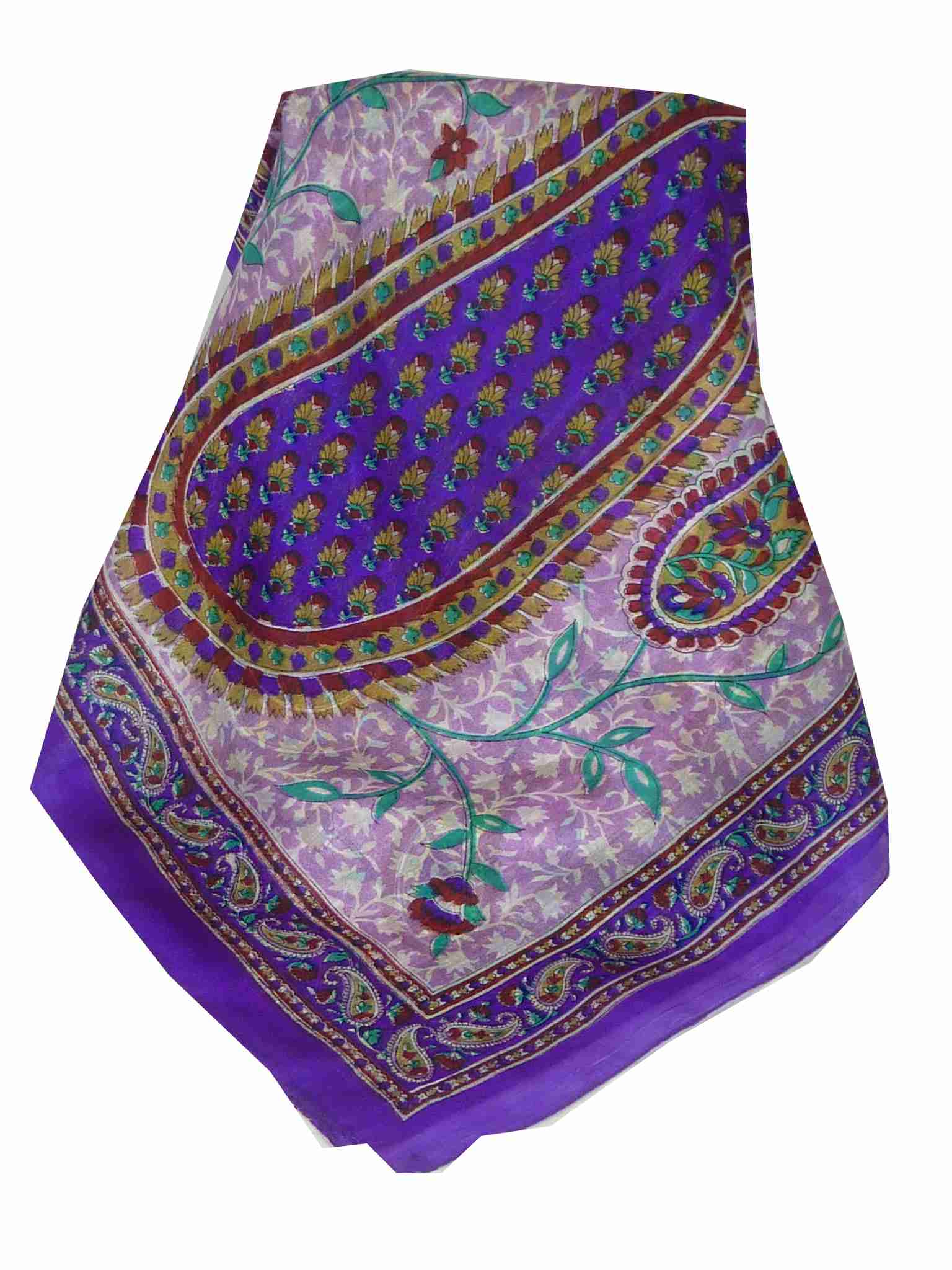 Mulberry Silk Traditional Long Scarf Sonja Violet by Pashmina & Silk