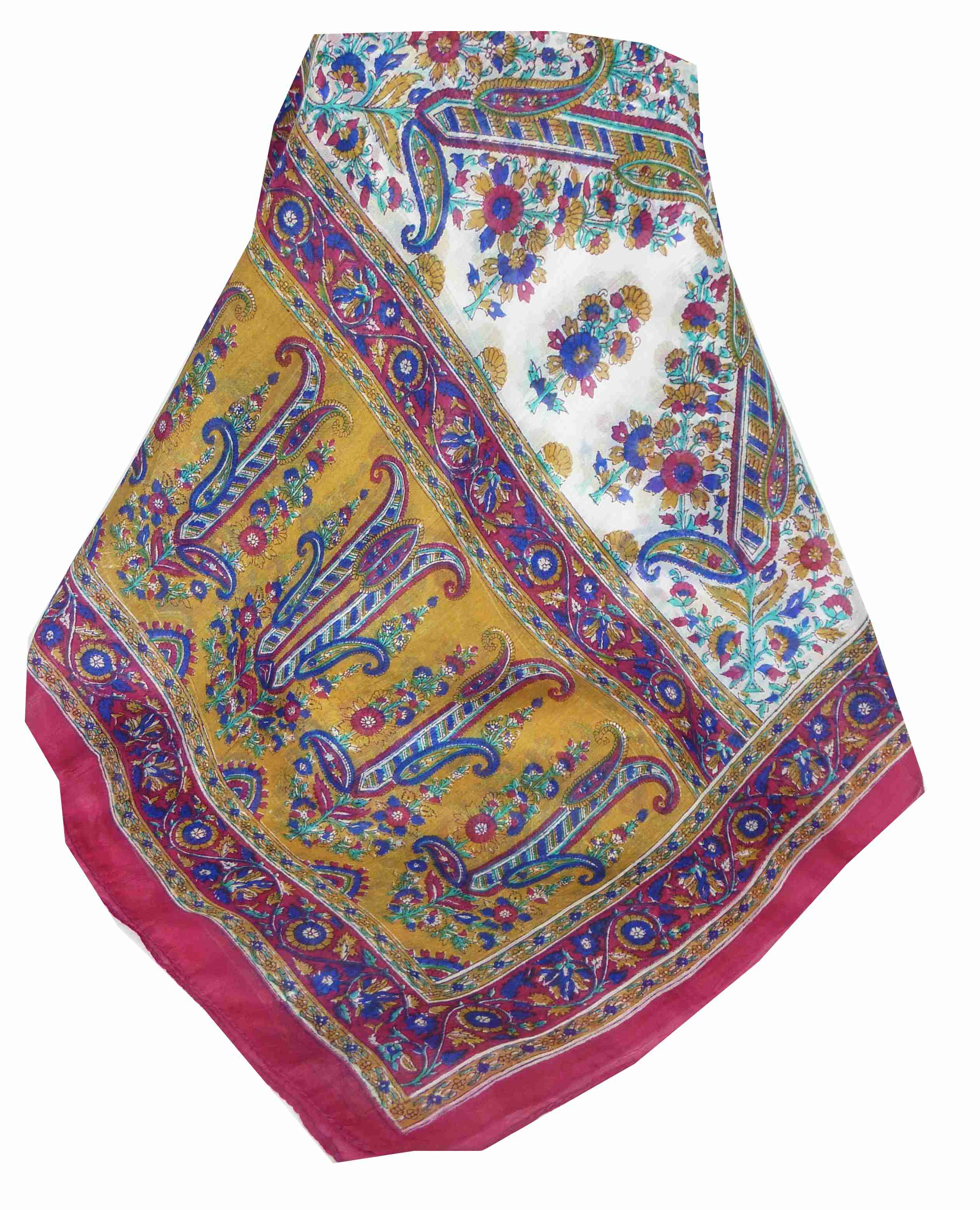 Tradizionale Sciarpa Longa di Seta Suki Pink di Pashmina & Silk