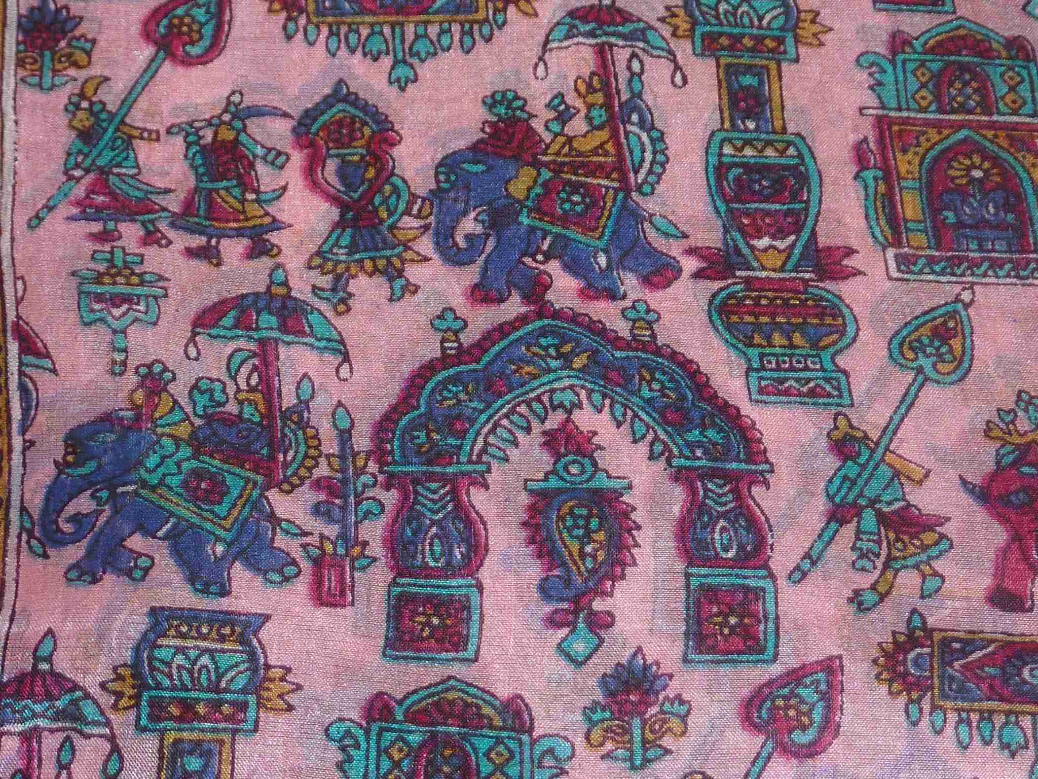 Foulard Traditional Soie de Mûrier Tezpur Pink de Pashmina & Silk 