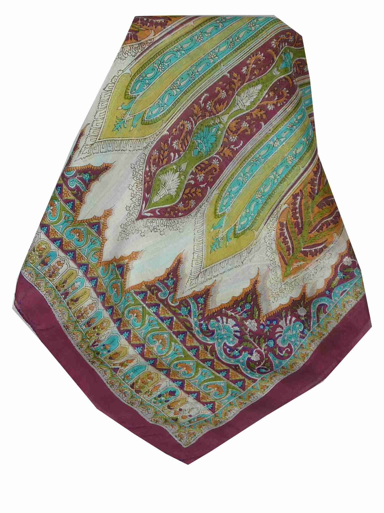 Foulard Traditional Soie de Mûrier Tulisa Violet de Pashmina & Silk 