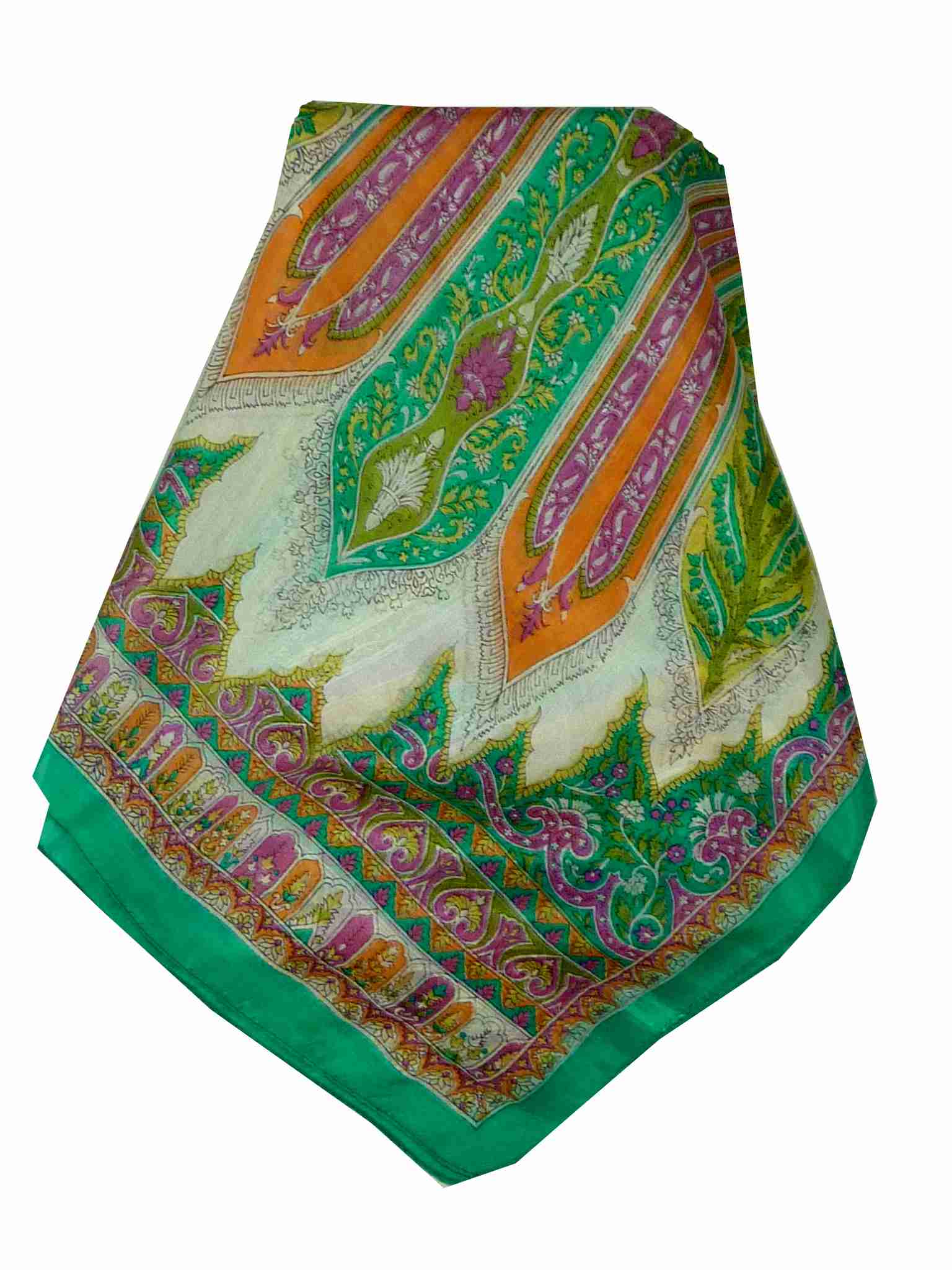 Foulard Traditional Soie de Mûrier Tulisa Green de Pashmina & Silk 