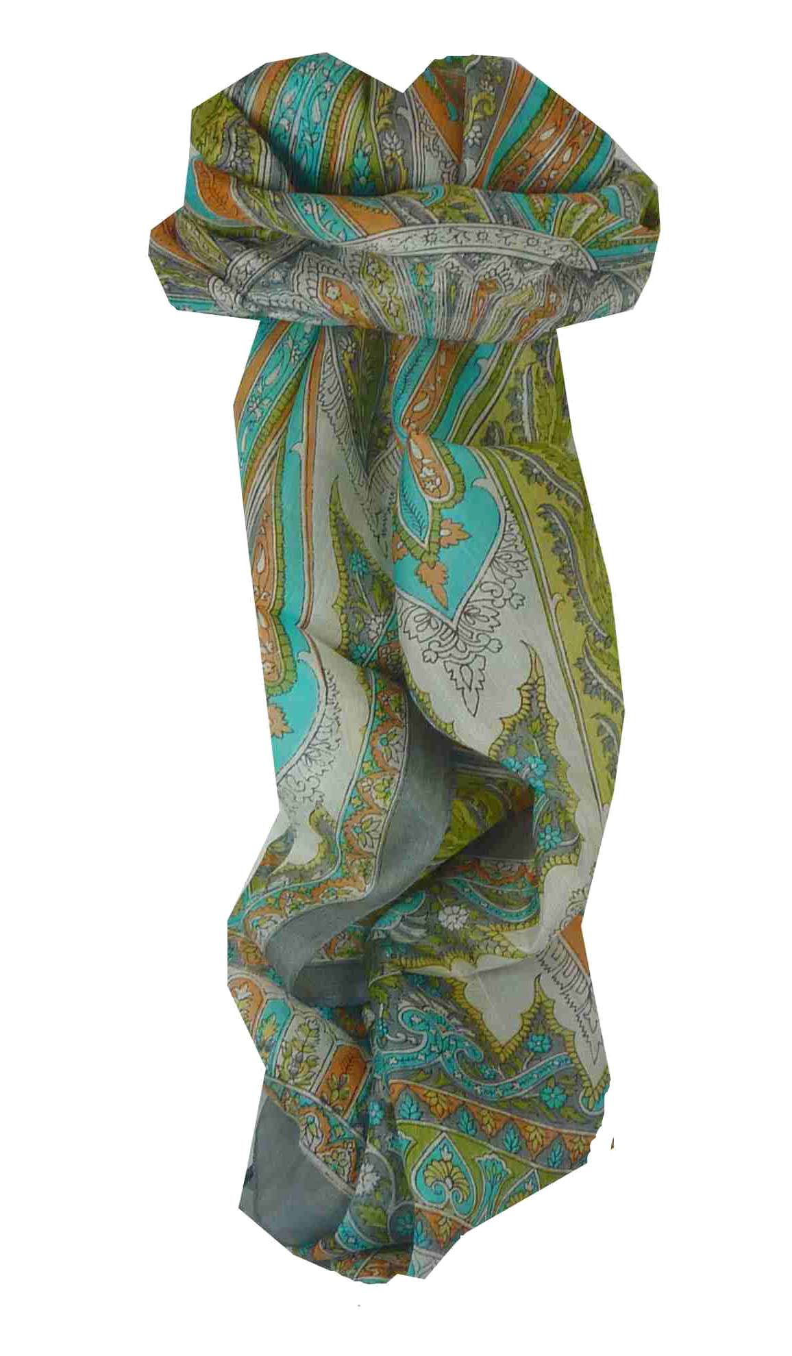 Foulard Traditional Soie de Mûrier Tulisa Grey de Pashmina & Silk 