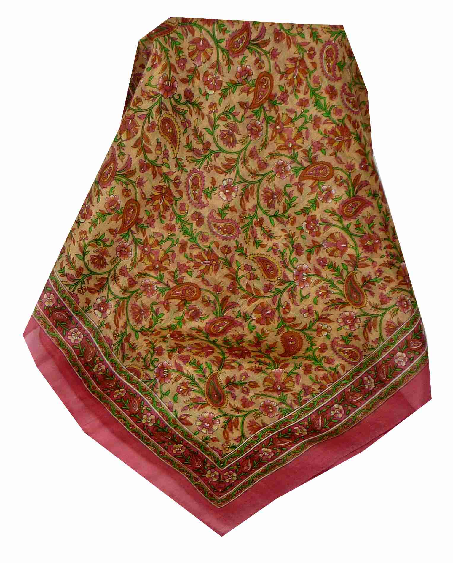 Foulard Traditional Soie de Mûrier Zain Pink de Pashmina & Silk 