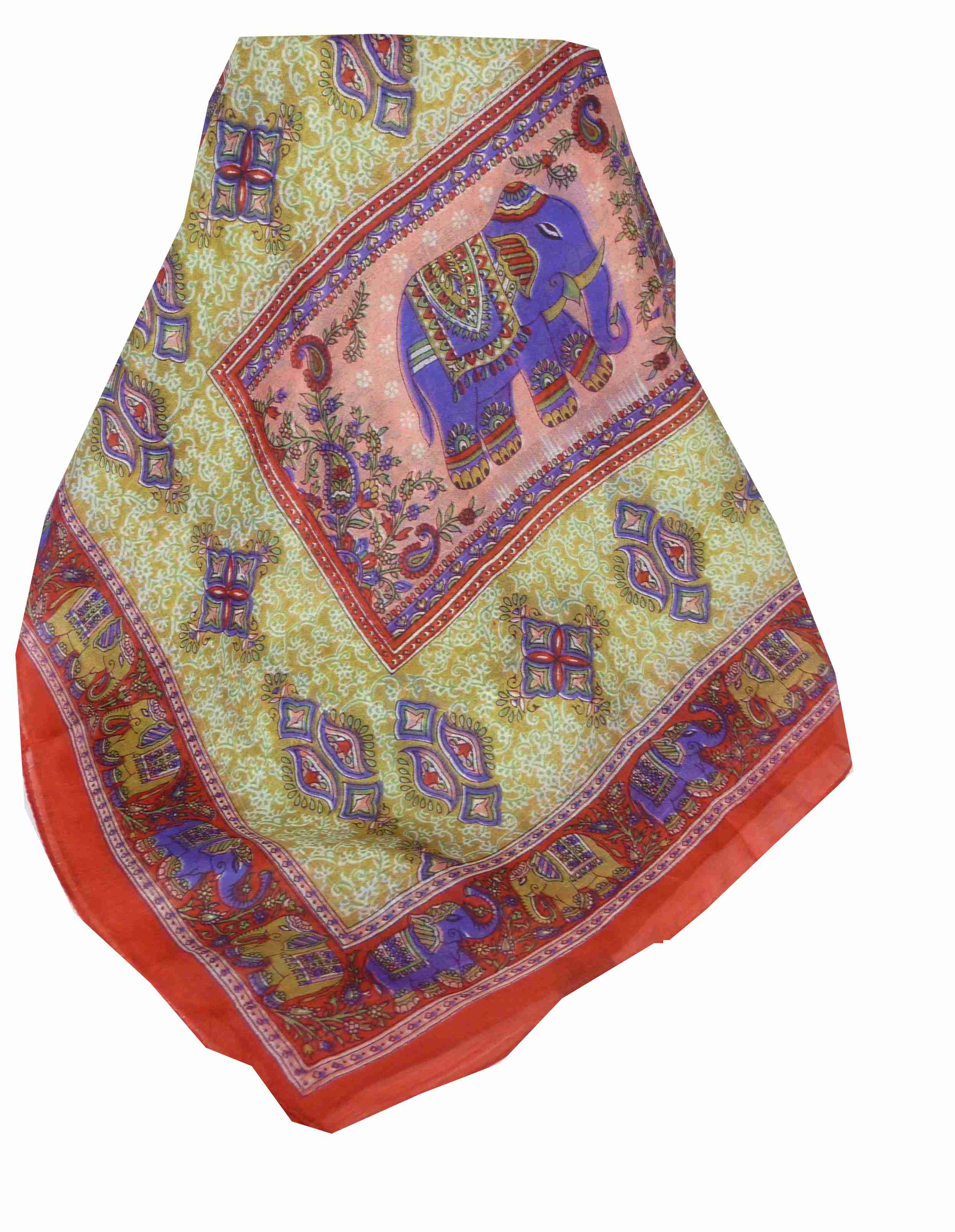 Mulberry Silk Traditional Long Scarf Rei Red by Pashmina & Silk