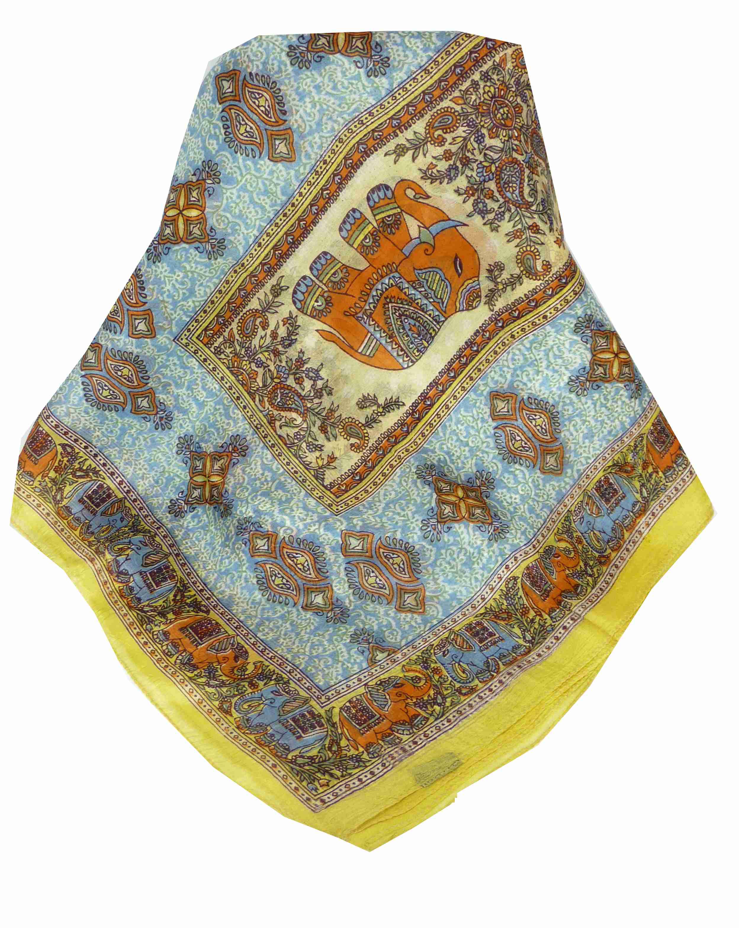 Mulberry Silk Traditional Long Scarf Rei Gold by Pashmina & Silk