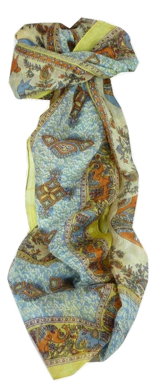 Mulberry Silk Traditional Long Scarf Rei Gold by Pashmina & Silk