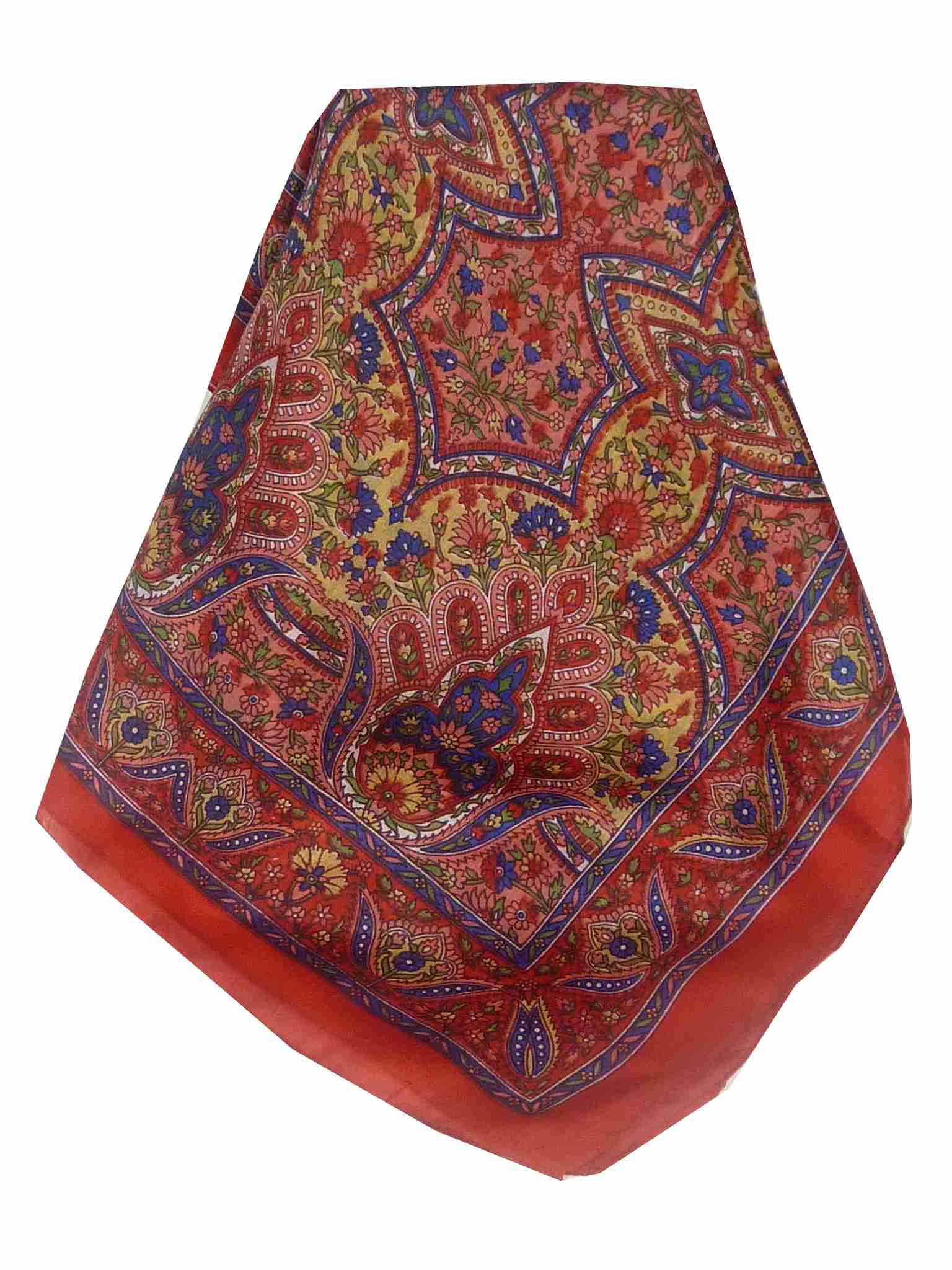 Mulberry Silk Traditional Long Scarf Rita Red by Pashmina & Silk