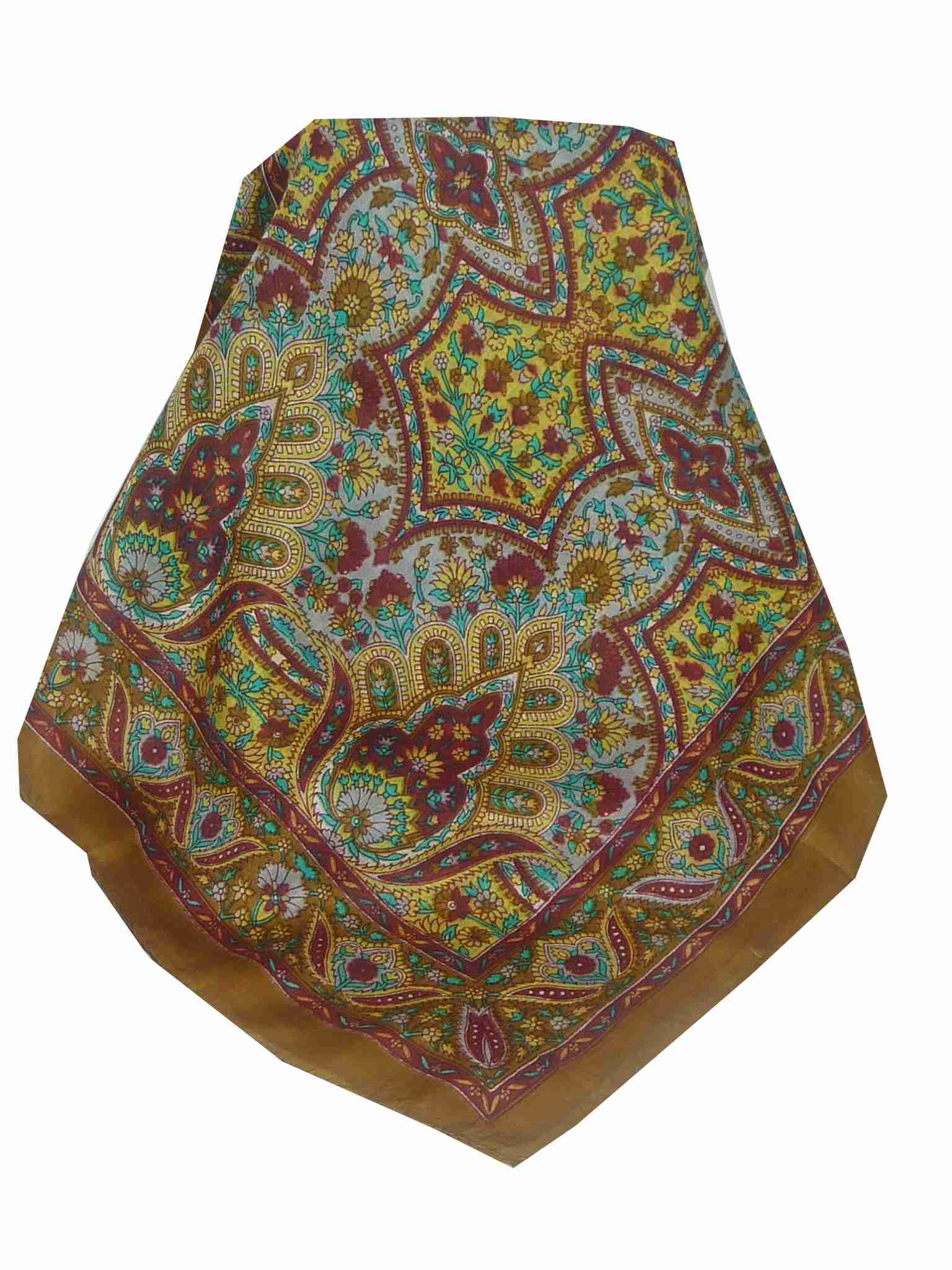 Mulberry Silk Traditional Long Scarf Rita Gold by Pashmina & Silk