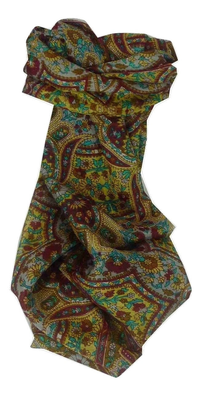 Mulberry Silk Traditional Long Scarf Rita Gold by Pashmina & Silk