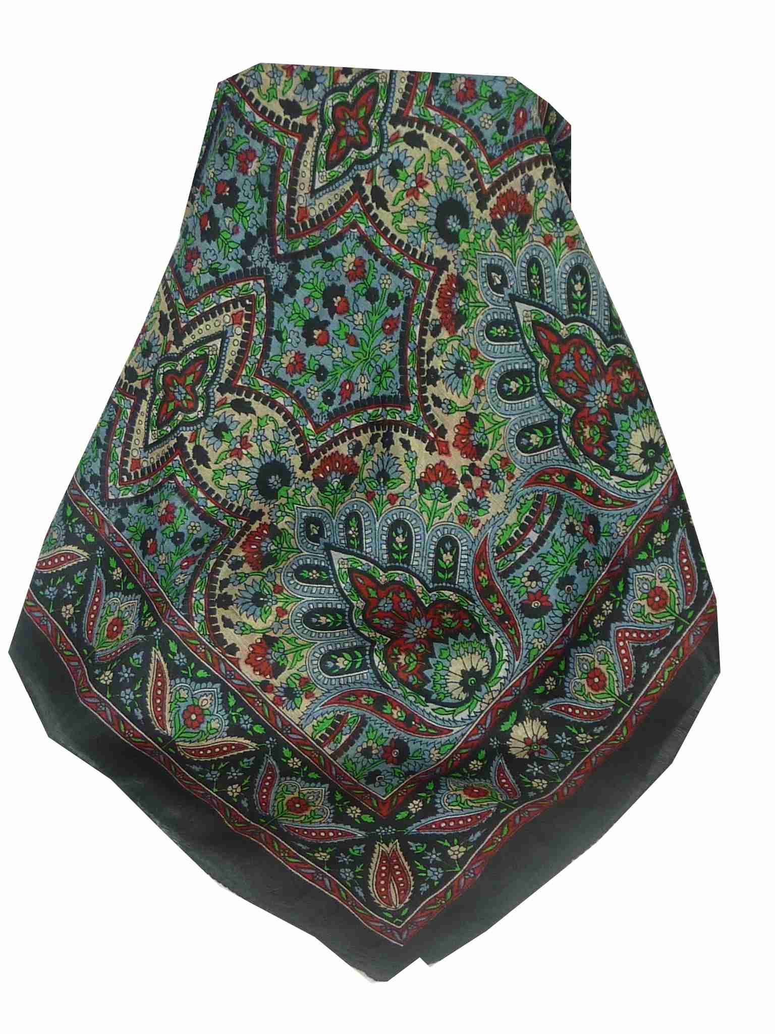 Mulberry Silk Traditional Long Scarf Rita Black by Pashmina & Silk