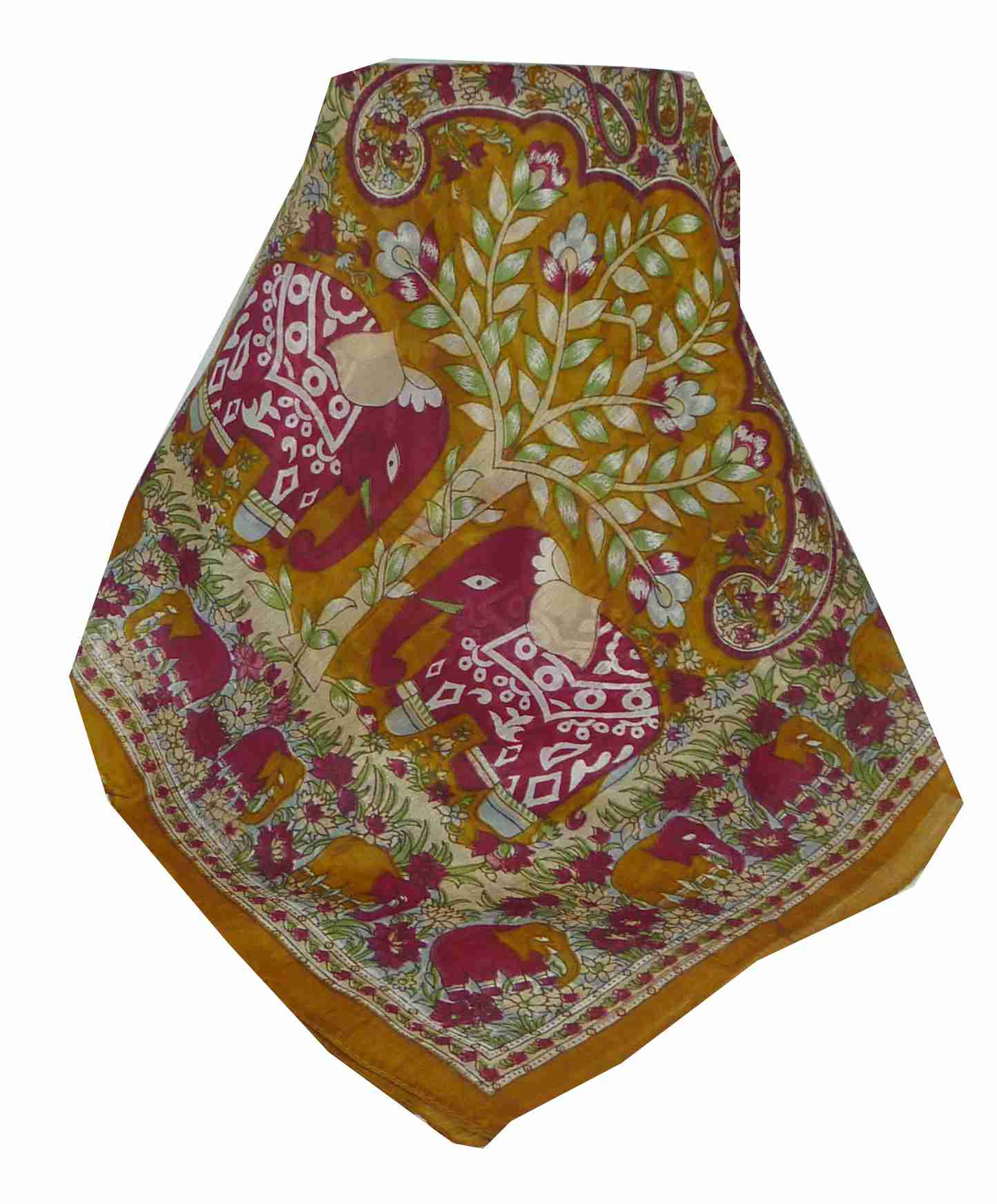 Tradizionale Sciarpa Longa di Seta Nam Chestnut di Pashmina & Silk