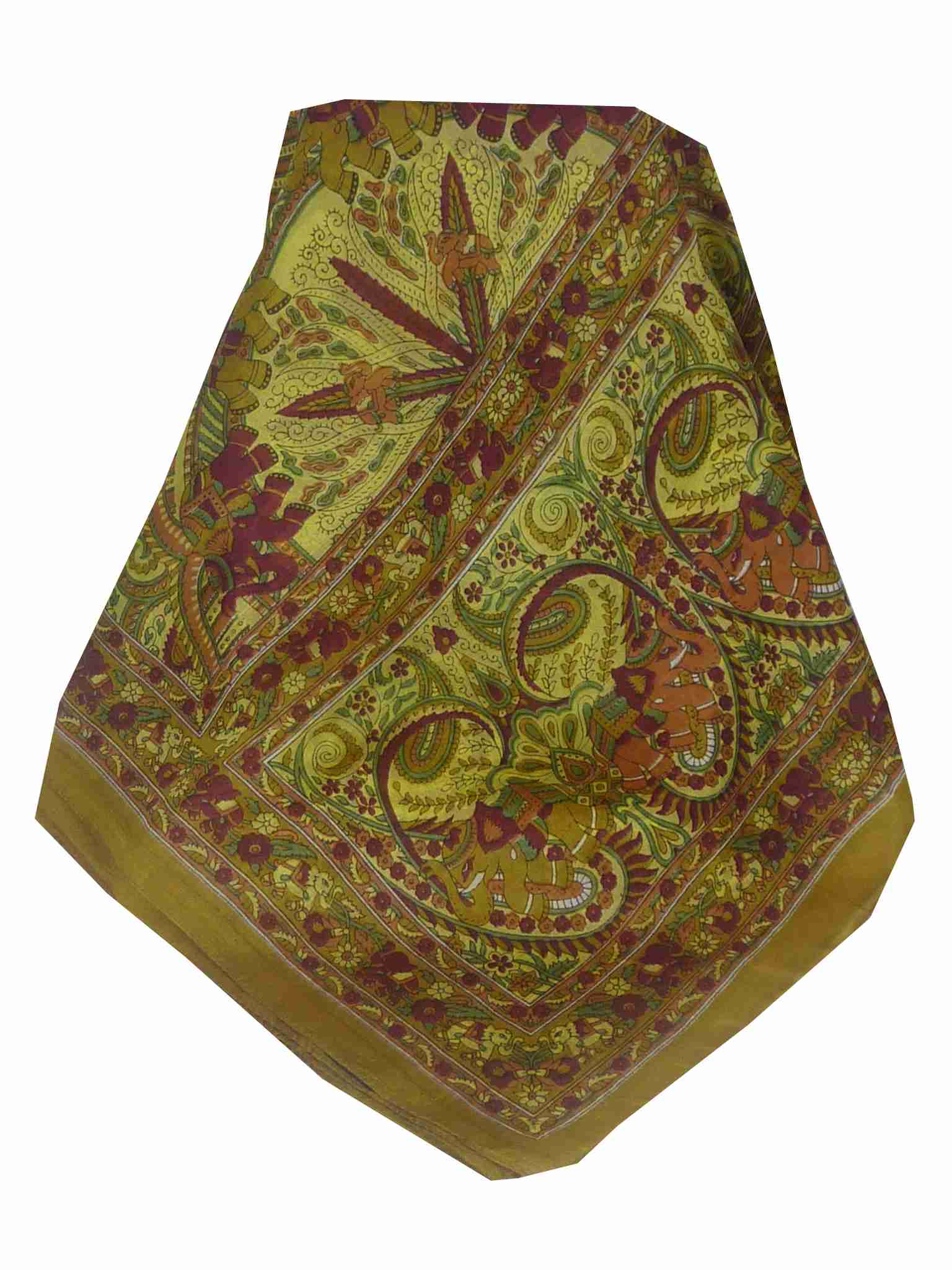 Tradizionale Sciarpa Longa di Seta Maluji Caramel di Pashmina & Silk