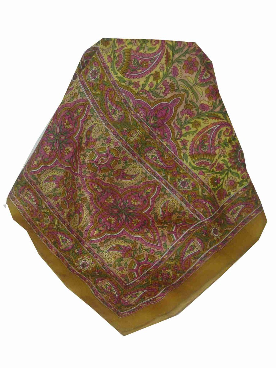 Tradizionale Sciarpa Longa di Seta Kera Gold di Pashmina & Silk