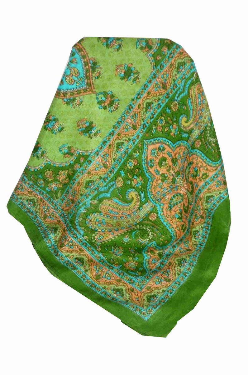 Mulberry Silk Traditional Long Scarf Kali Sage by Pashmina & Silk