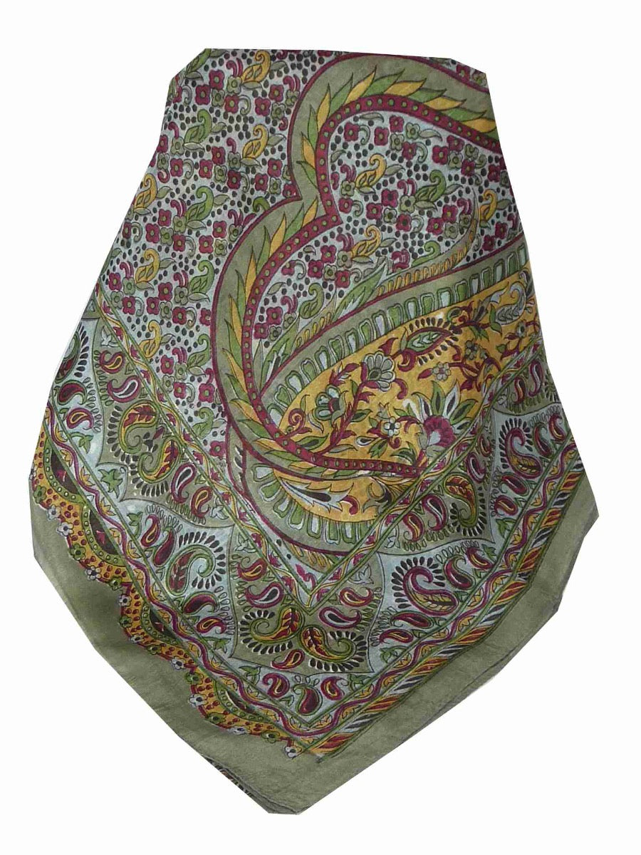 Tradizionale Sciarpa Longa di Seta Alampur Grey di Pashmina & Silk