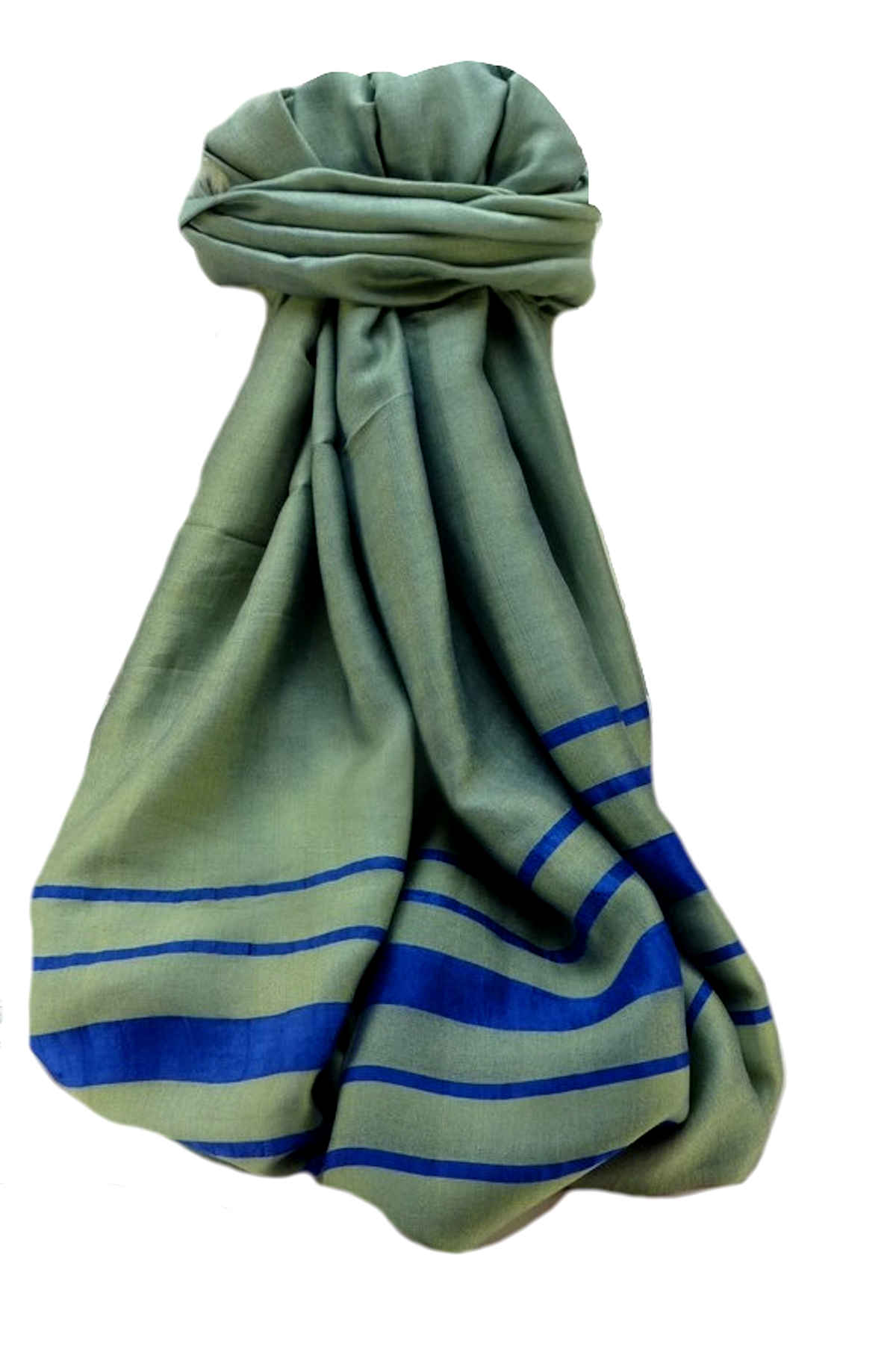 Vietnamese  Pure Silk Long Scarf Yen-The Sage by Pashmina & Silk