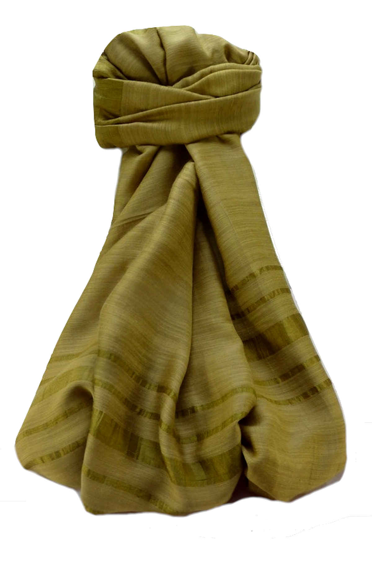 Vietnamese  Pure Silk Long Scarf Yen-The Amber by Pashmina & Silk