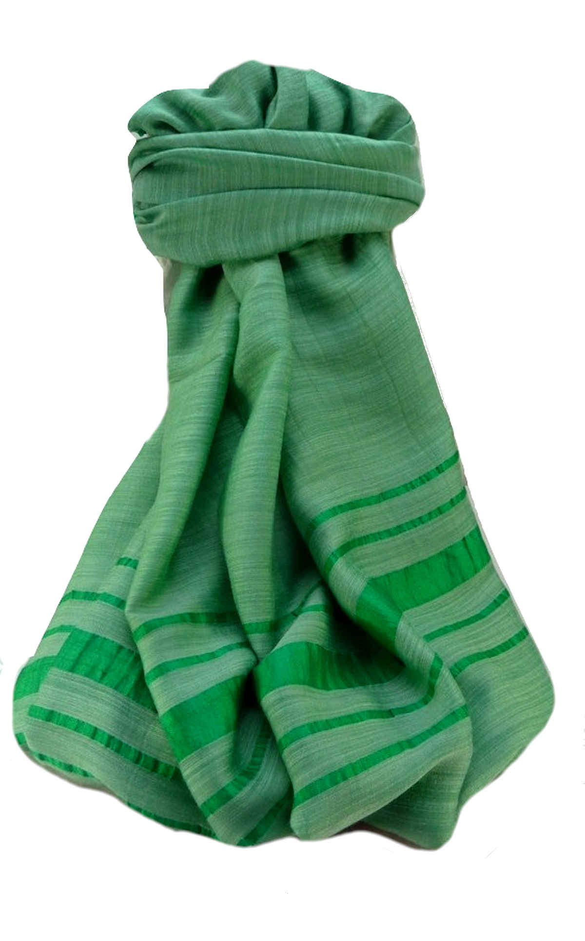 Vietnamese  Pure Silk Long Scarf Yen-The Jade by Pashmina & Silk