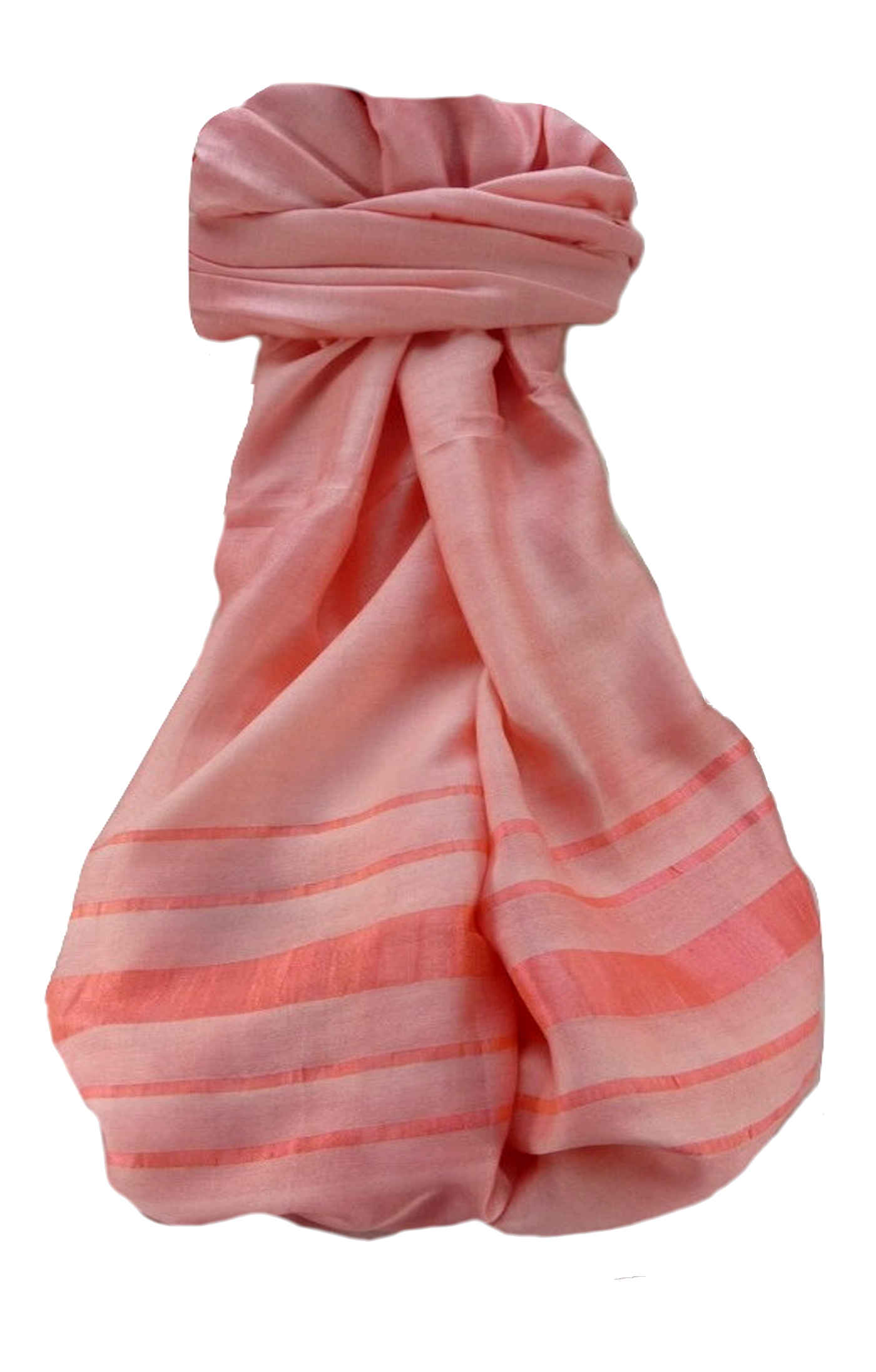 Vietnamese  Pure Silk Long Scarf Yen-The Peach by Pashmina & Silk