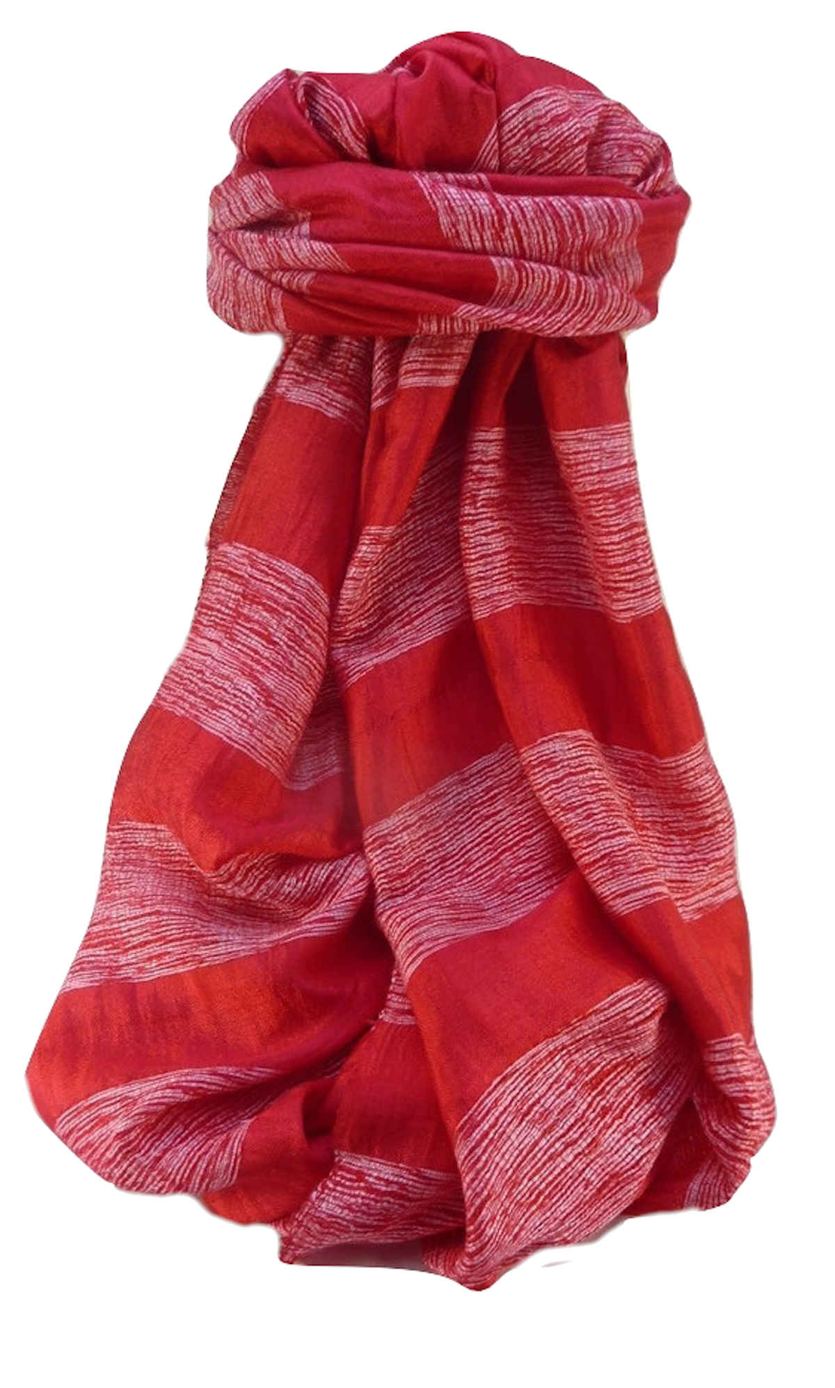 Vietnamese Pure Silk Long Scarf Van-Canh Ruby by Pashmina & Silk