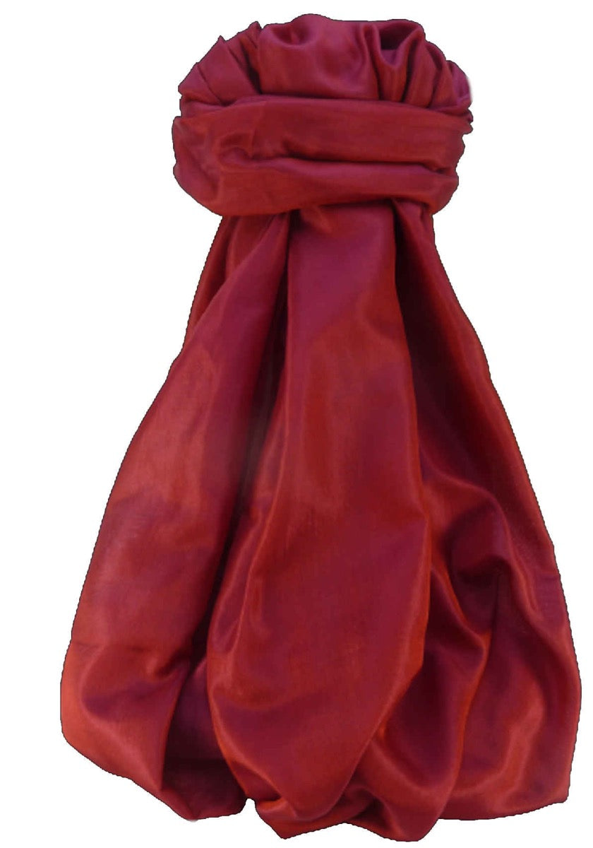 Varanasi Sciarpa di Seta Heritage Bhatti Red