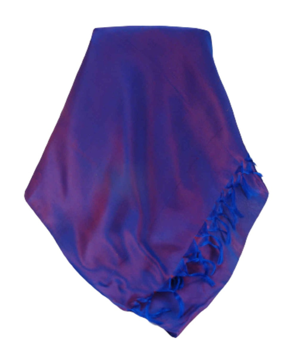 Varanasi 100% Silk Long Scarf Heritage Range Jogal Blueby Pashmina & Silk