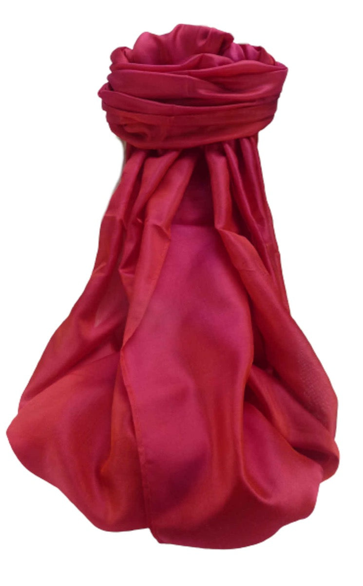 Varanasi 100% Silk Long Scarf Heritage Range Kulkami Red by Pashmina & Silk