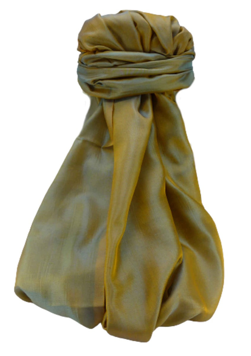 Varanasi Sciarpa di Seta Heritage Mazum Green