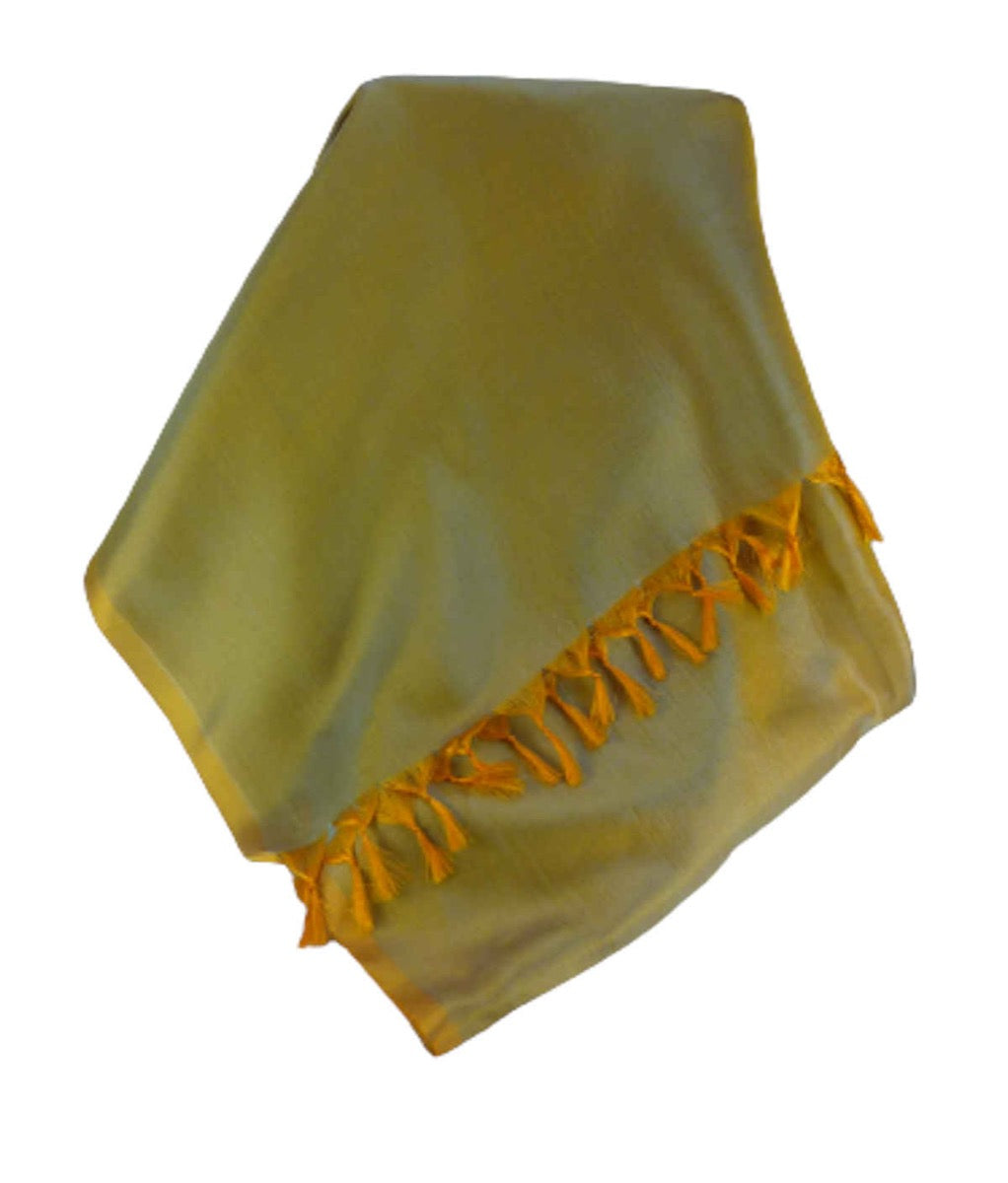 Varanasi Sciarpa di Seta Heritage Mazum Green