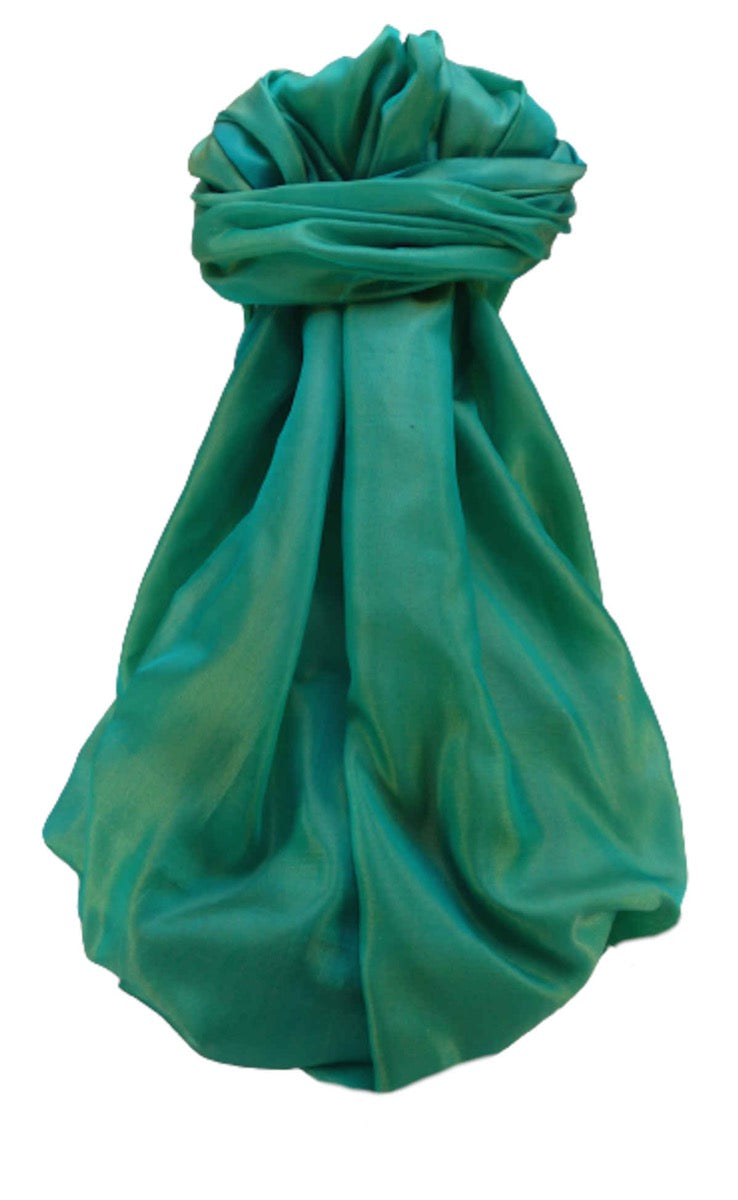 Varanasi Sciarpa di Seta Heritage Mithali Blue