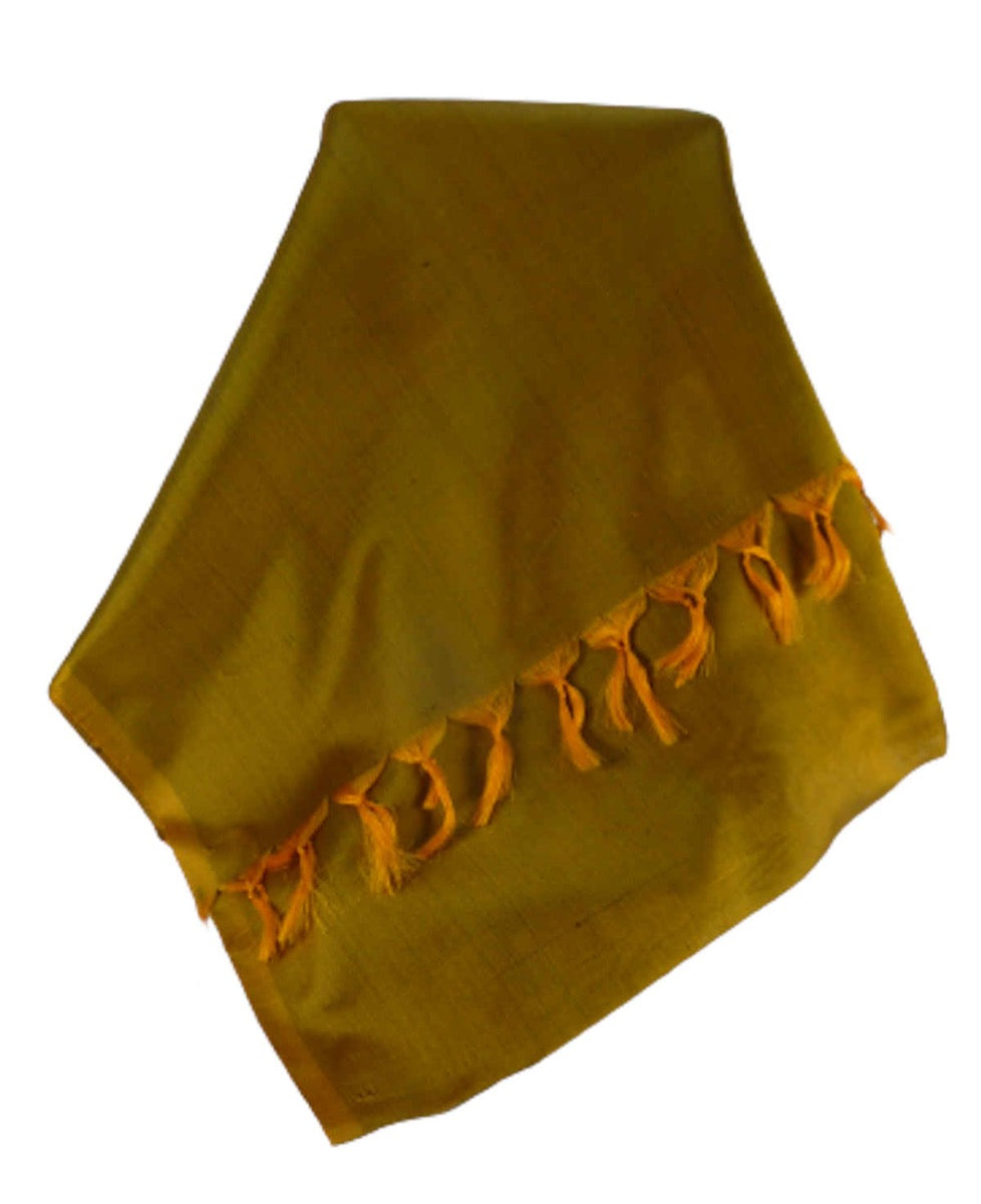 Varanasi Sciarpa di Seta Heritage Rekha Yellow