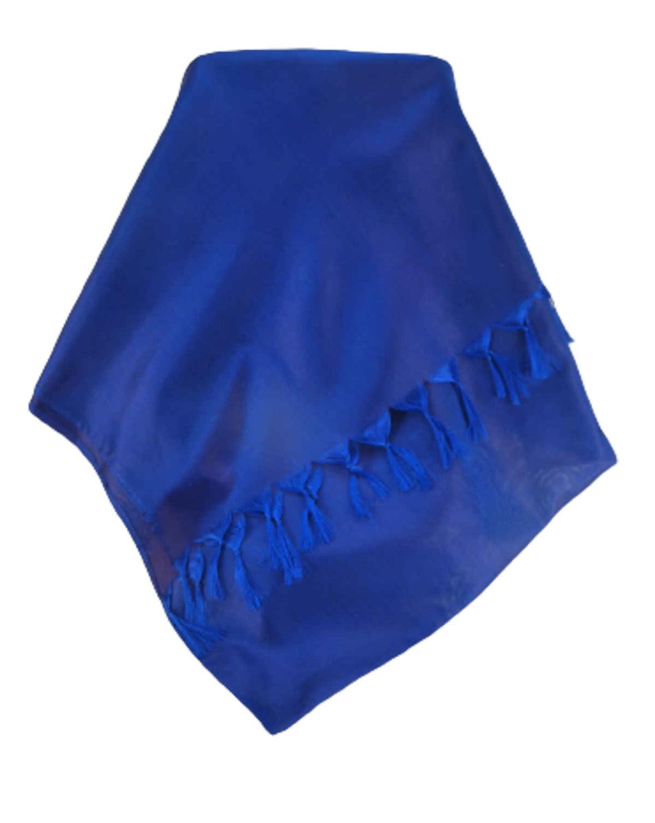 Varanasi Sciarpa di Seta Heritage Rhuma Blue
