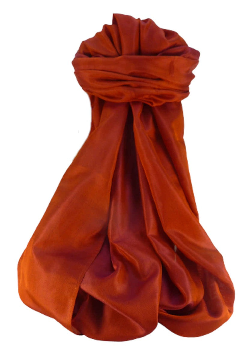 Varanasi Sciarpa di Seta Heritage Rishi Red