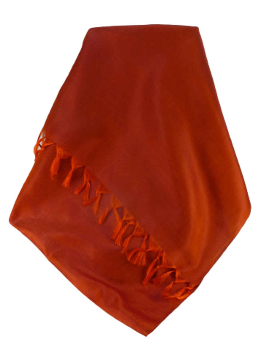Varanasi Sciarpa di Seta Heritage Rishi Red