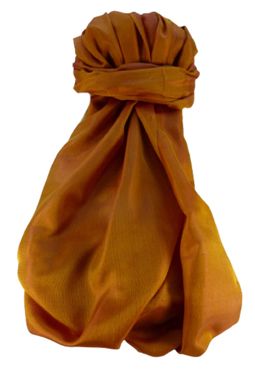 Varanasi 100% Silk Long Scarf Heritage Range Ritu Yellow by Pashmina & Silk