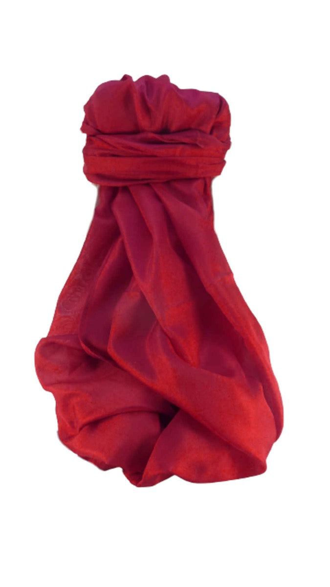 Varanasi 100% Silk Long Scarf Heritage Range Rangasan Red by Pashmina & Silk