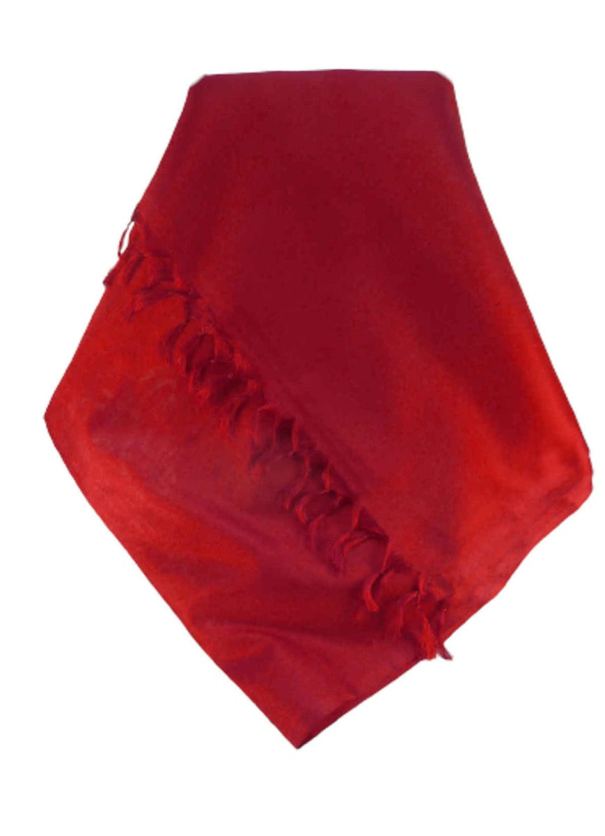 Varanasi 100% Silk Long Scarf Heritage Range Rangasan Red by Pashmina & Silk