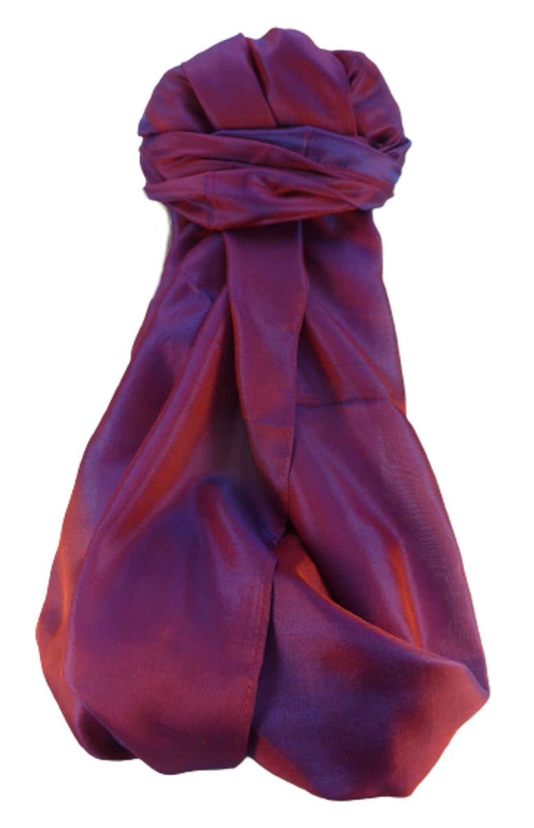 Varanasi 100% Silk Long Scarf Heritage Range Sukan Red by Pashmina & Silk