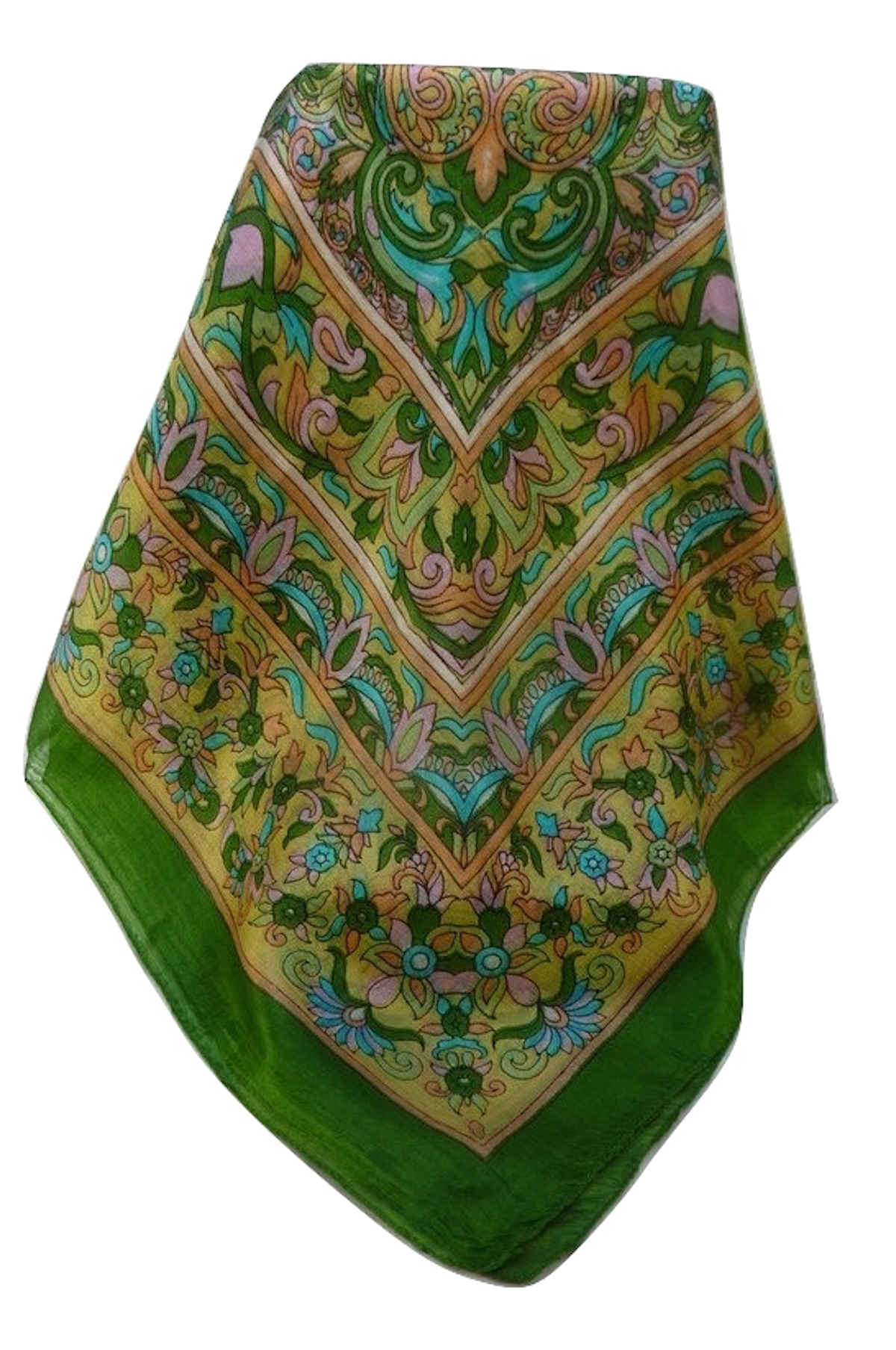 Tradizionale Sciarpa Quadrata di Seta  Geetha Sage