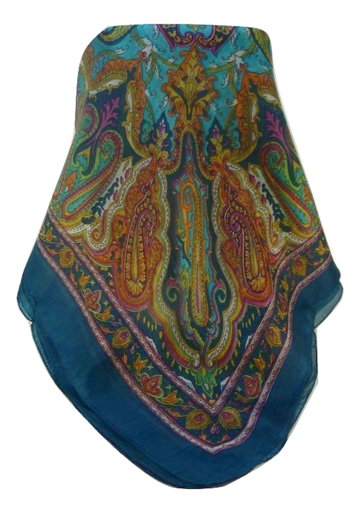 Echarpe Traditional Soie de Mûrier Karun Teal