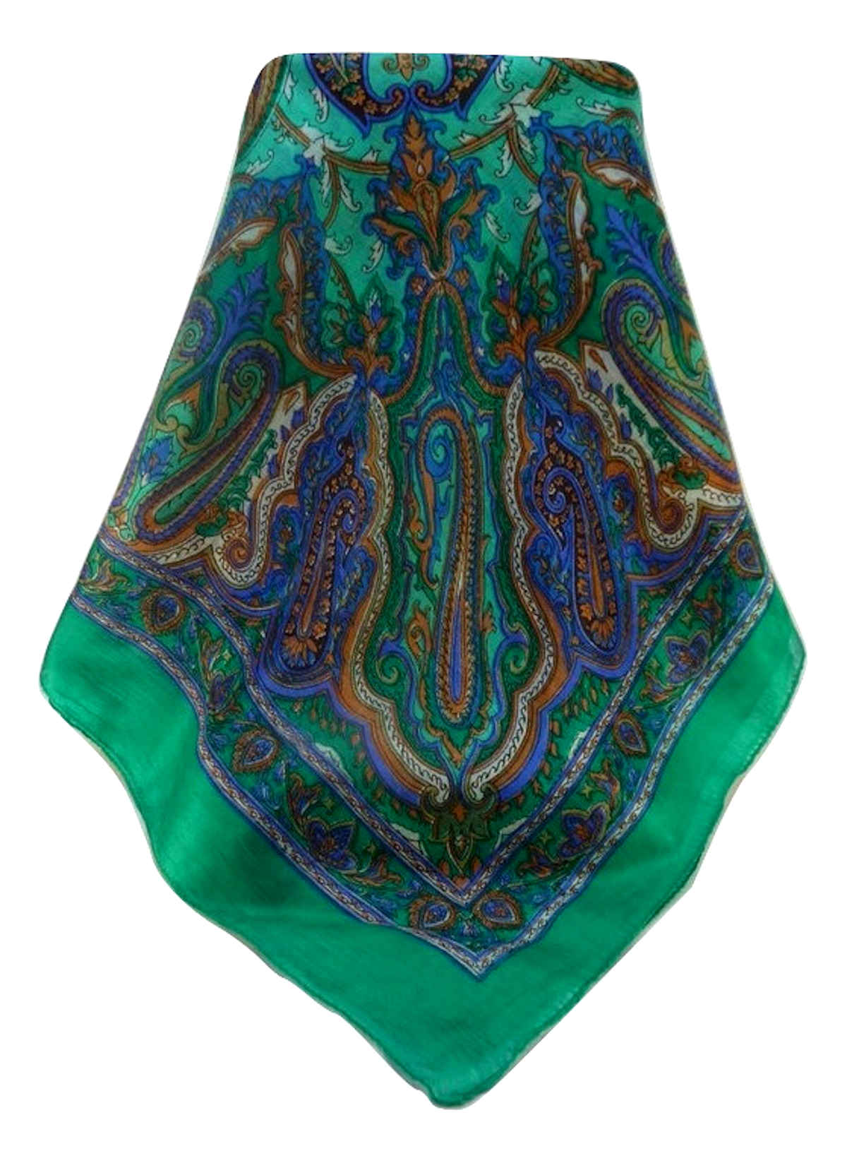 Echarpe Traditional Soie de Mûrier Karun Emerald