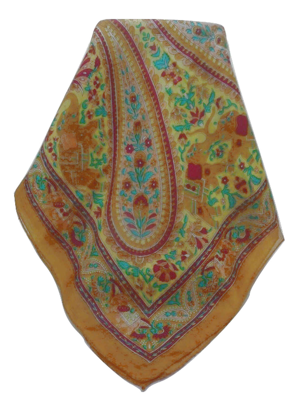 Mulberry Silk Traditional Long Scarf  Kriti Chestnut by Pashmina & Silk