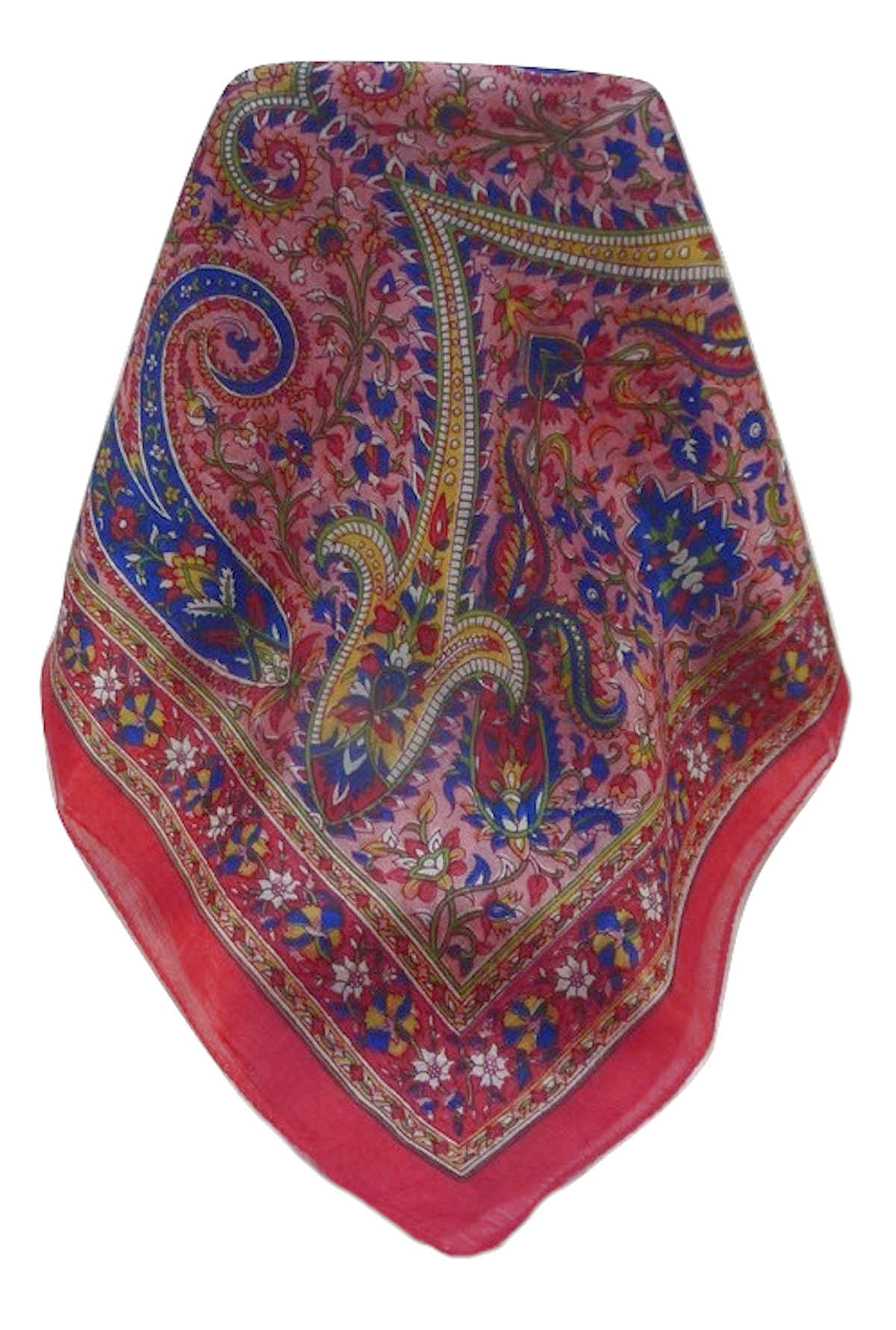 Mulberry Silk Traditional Long Scarf  Mallik Scarlet by Pashmina & Silk