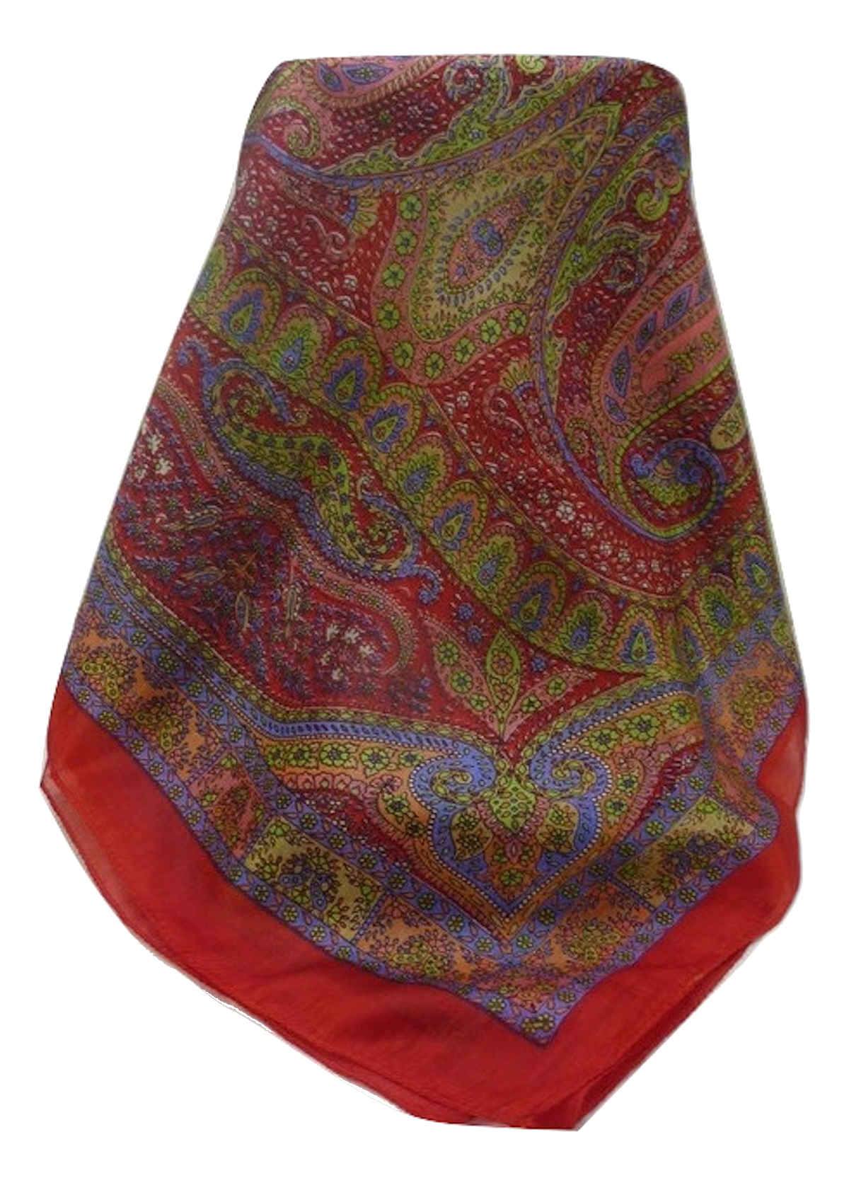 Mulberry Silk Traditional Long Scarf  Ranveer Scarlet by Pashmina & Silk