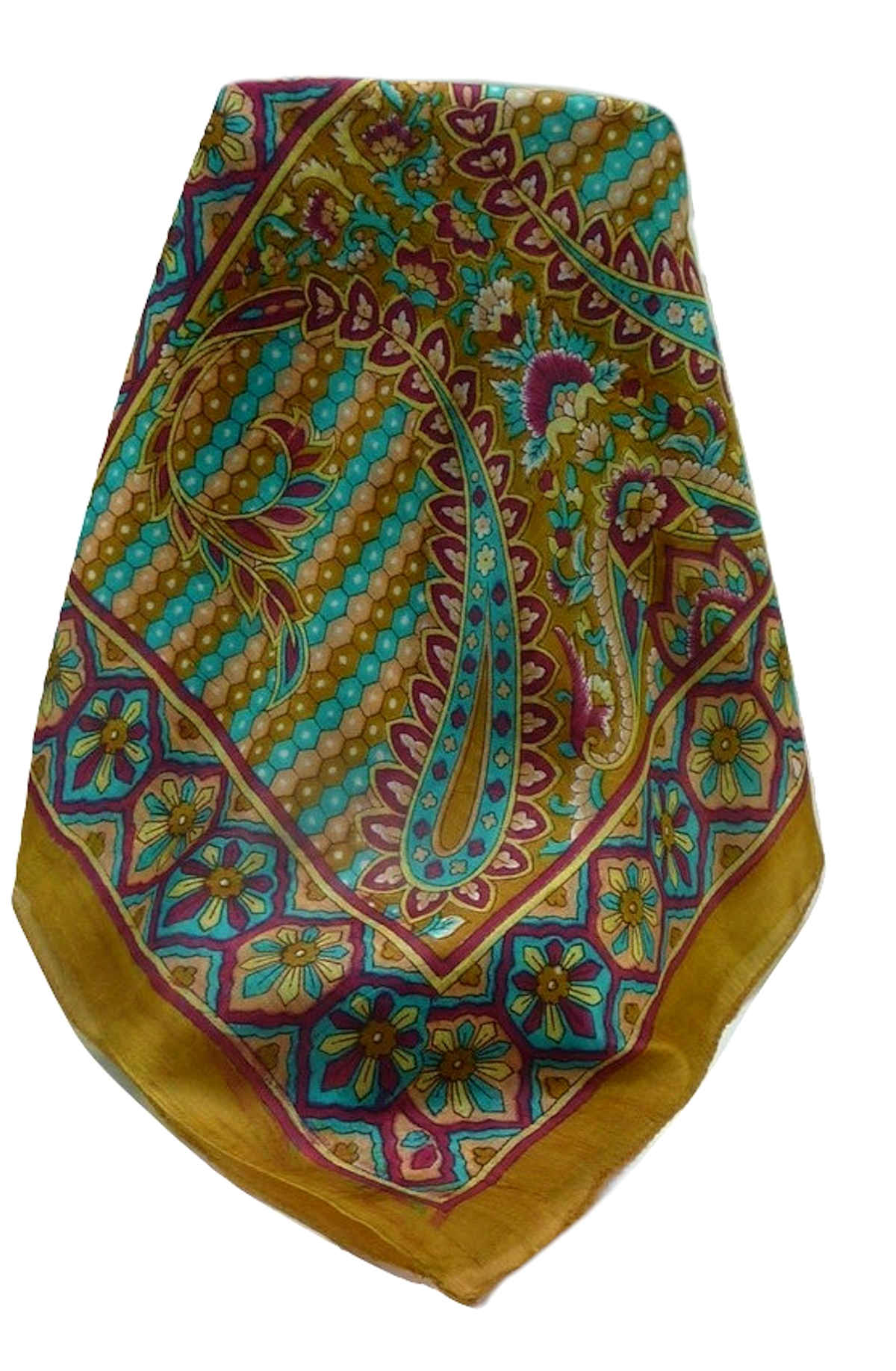 Mulberry Silk Traditional Long Scarf  Shakila Chestnut by Pashmina & Silk