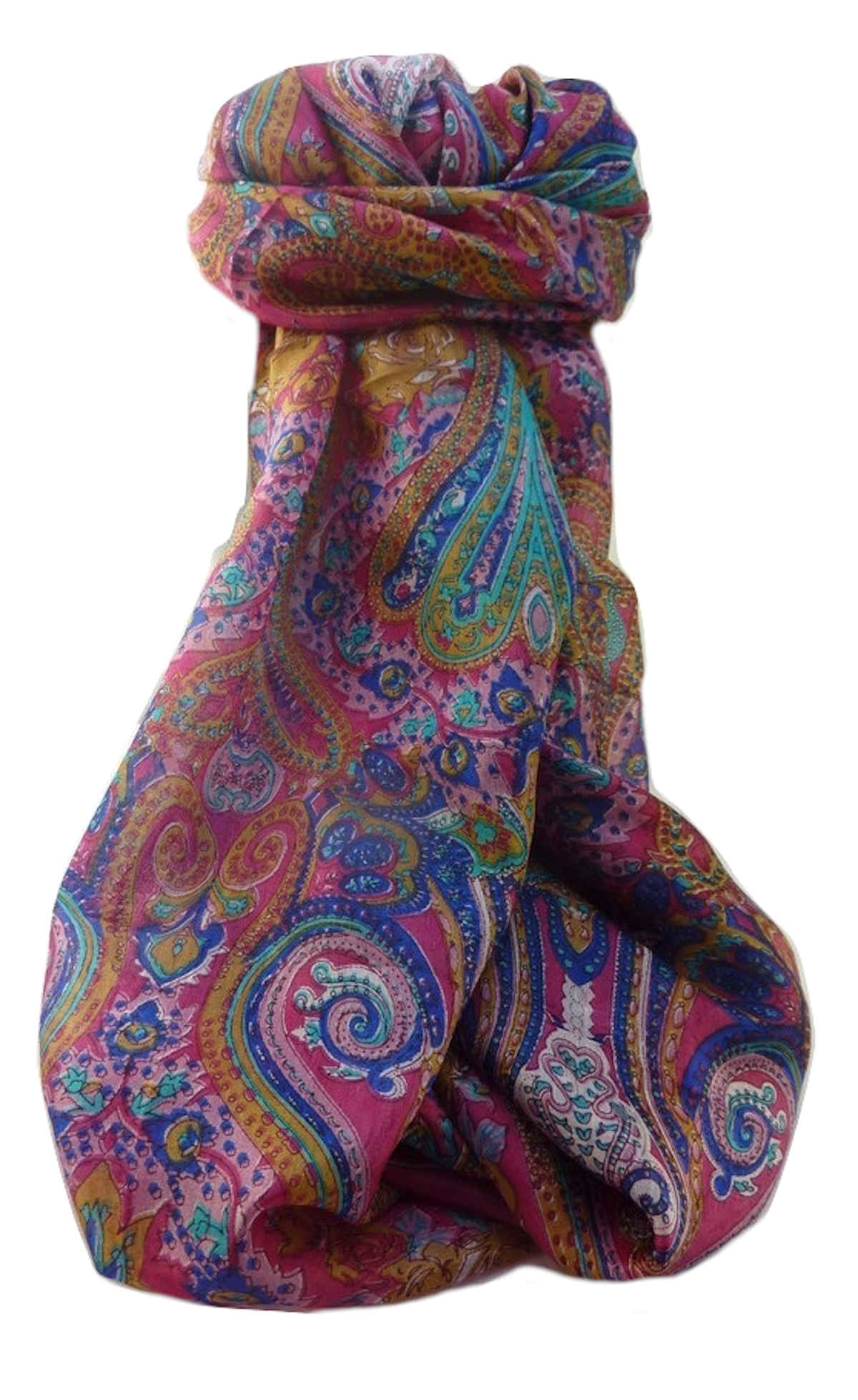 Foulard Traditional Soie de Mûrier Yaar Pink