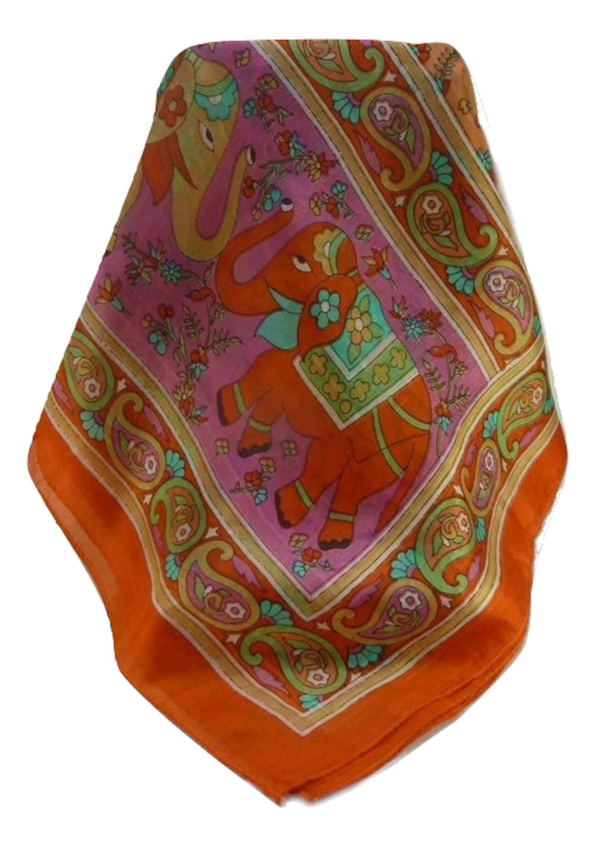 Mulberry Silk Traditional Long Scarf  Zinta Marigold by Pashmina & Silk